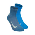 Dri-Fit Multiplier No-Show Socks Running socks 2 Pack Unisex - blue,