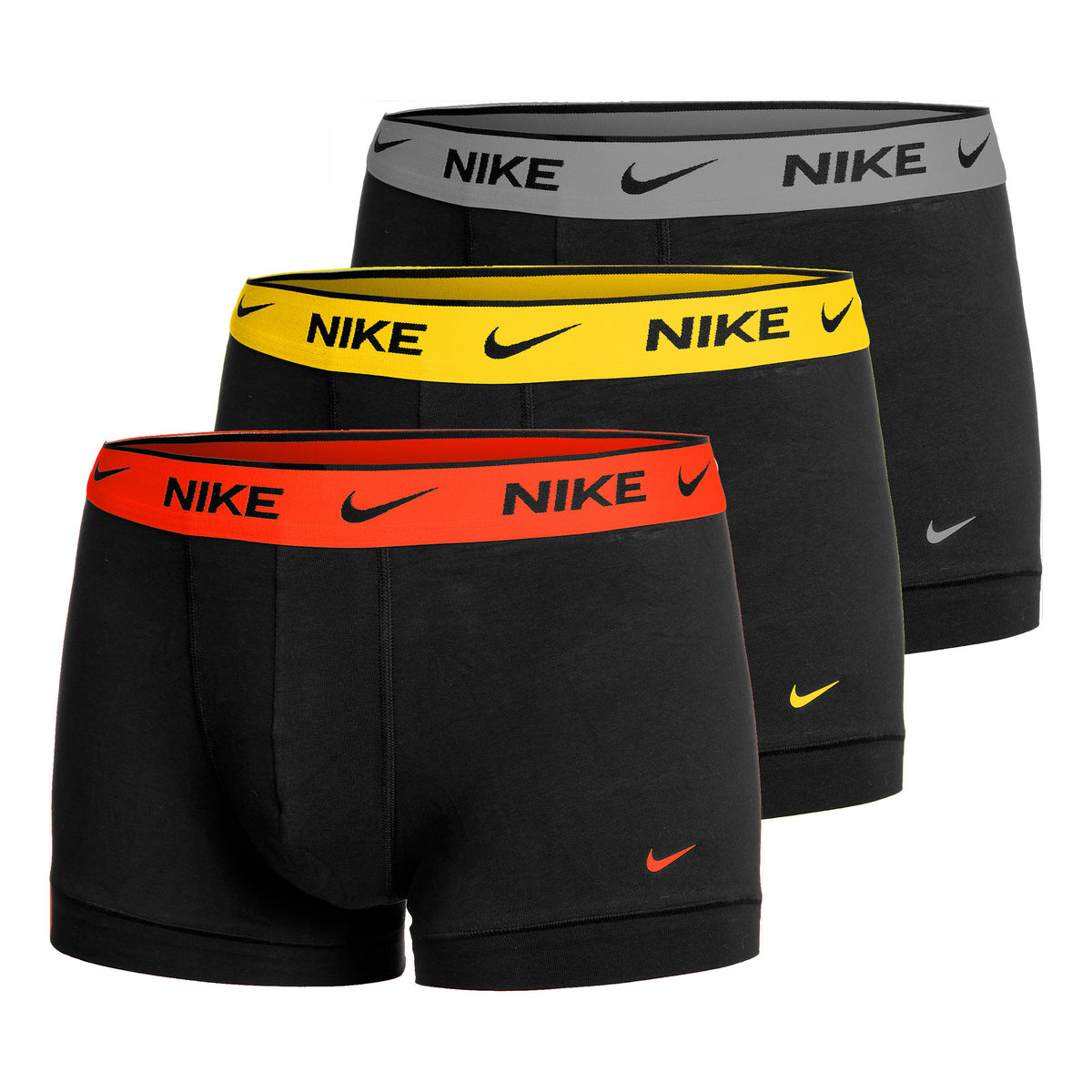 Nike E-Day Cotton Stretch Boxer shorts 3 Pack Men - black, multicoloured