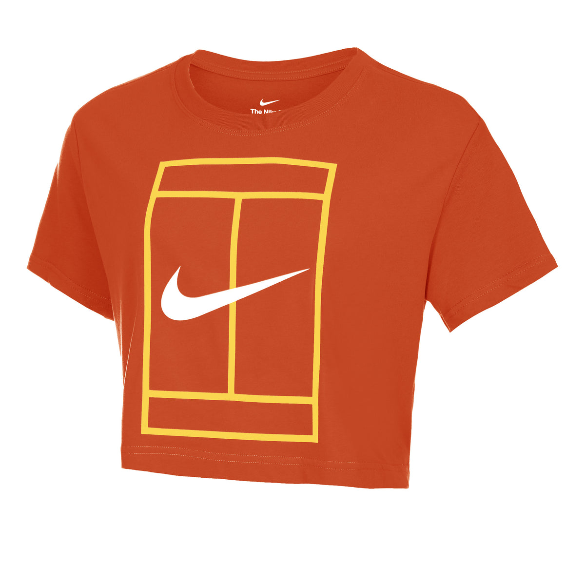 Nike Dri-Fit Heritage Crop T-Shirt Women - rust,