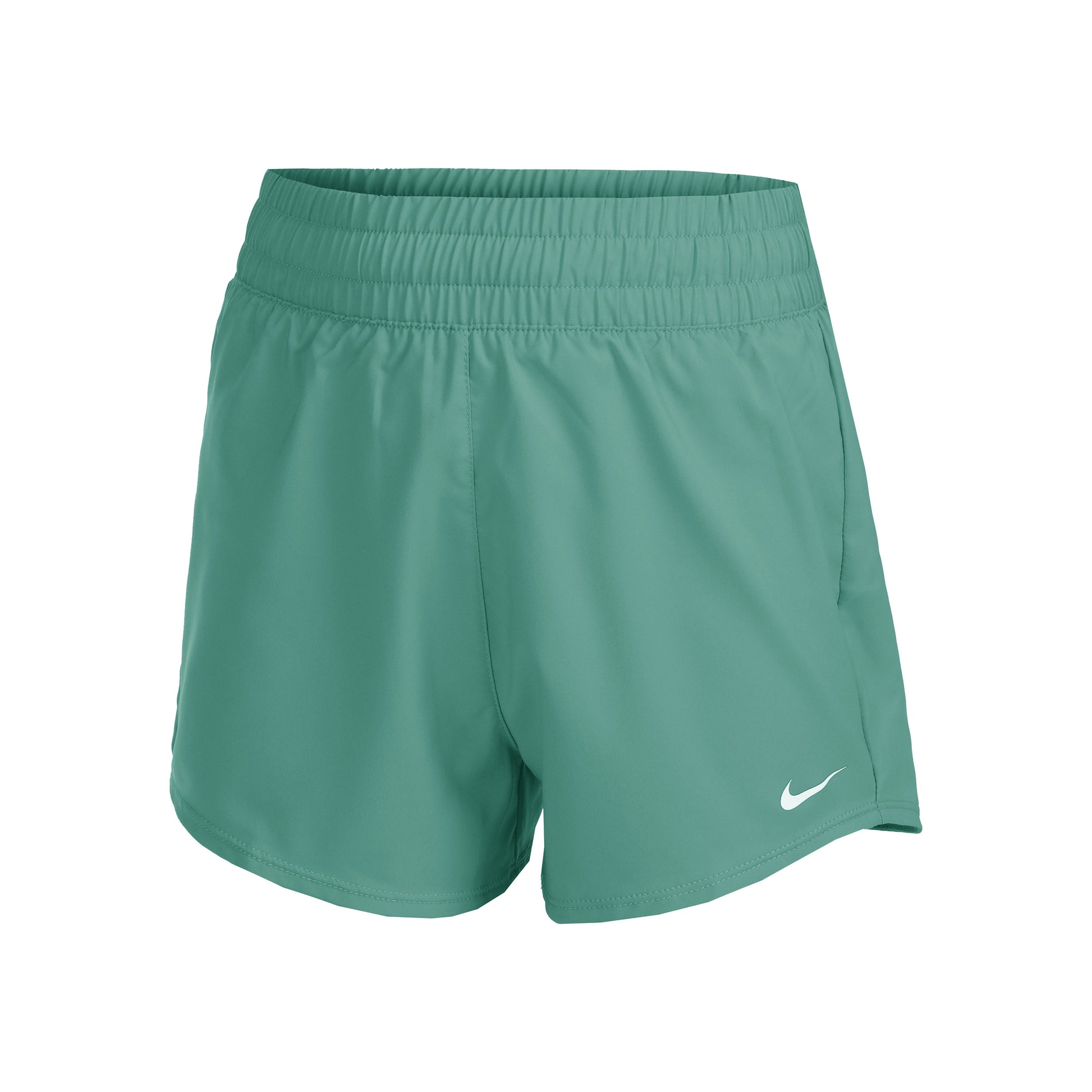 Nike Dri-Fit Big Kids High Waisted Woven Shorts Girls - dark green,