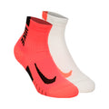 Dri-Fit Multiplier No-Show Socks Running socks 2 Pack Unisex - coral, cream