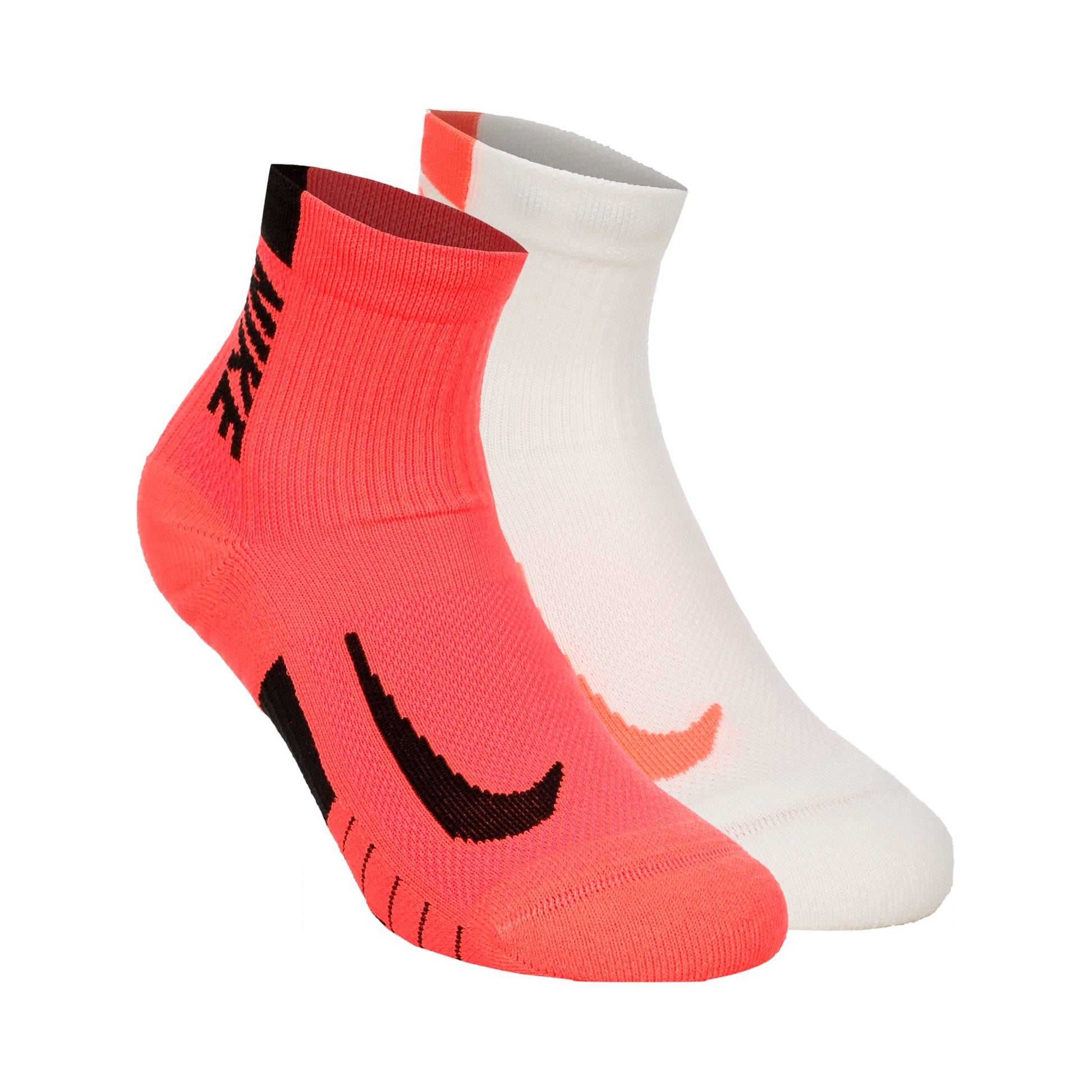 Nike Dri-Fit Multiplier No-Show Socks Running socks 2 Pack Unisex - coral, cream
