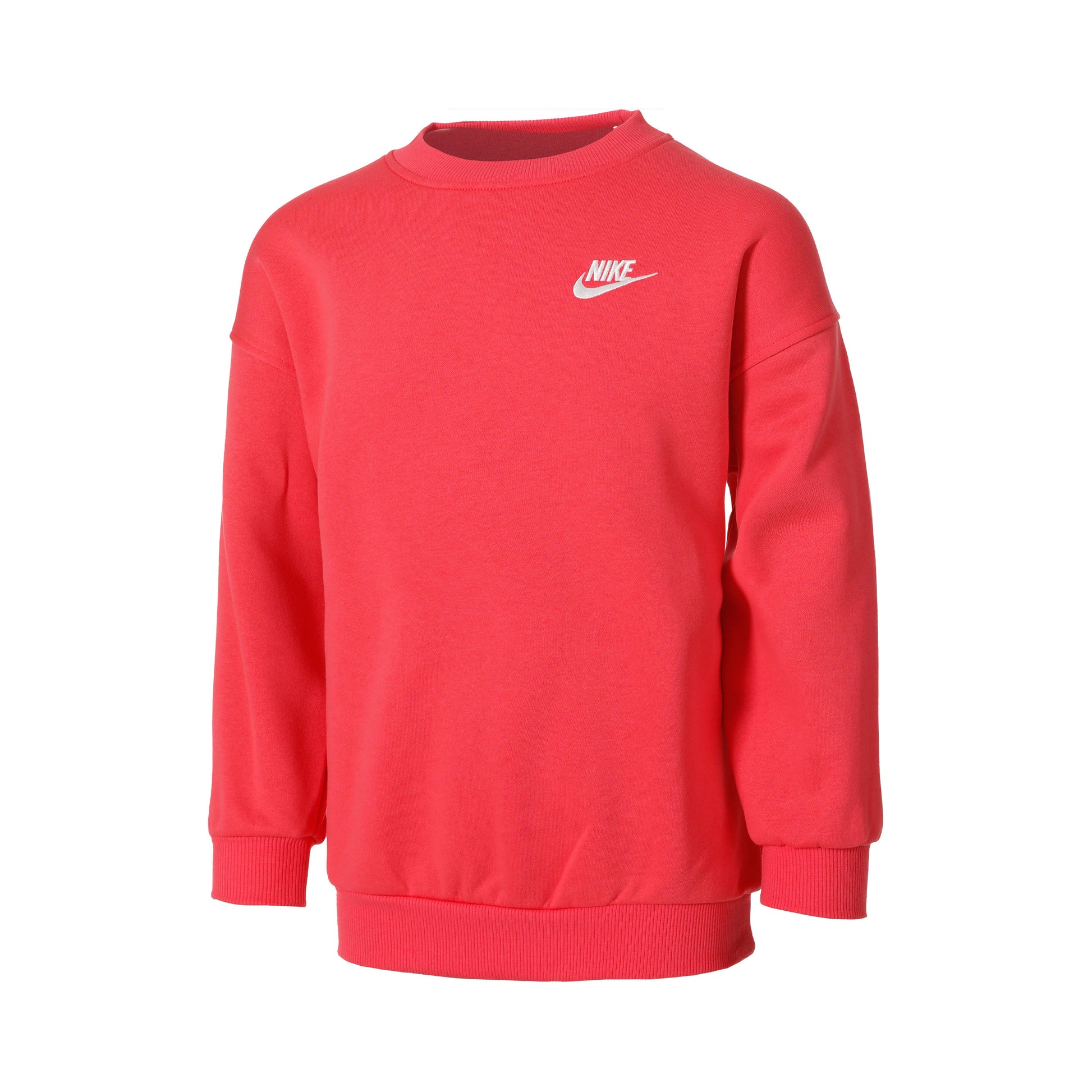 Nike Sportswear Club Fleece Oversized Crew Sweatshirt Girls - pink,