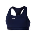 Swoosh Padded Sports Bras Women-Dark Blue,White