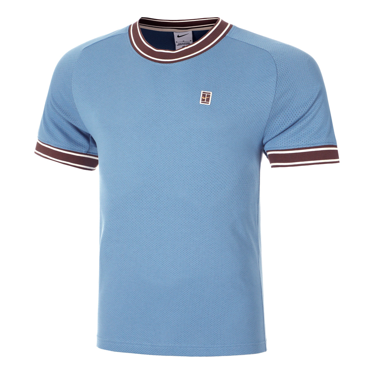 Nike Court Heritage T-Shirt Men - light blue, brown