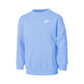 Sportswear Club Fleece Oversized Crew Sweatshirt Girls - light blue, white