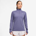 Pacer 1/4 Zip Long Sleeve Women-Blue Grey