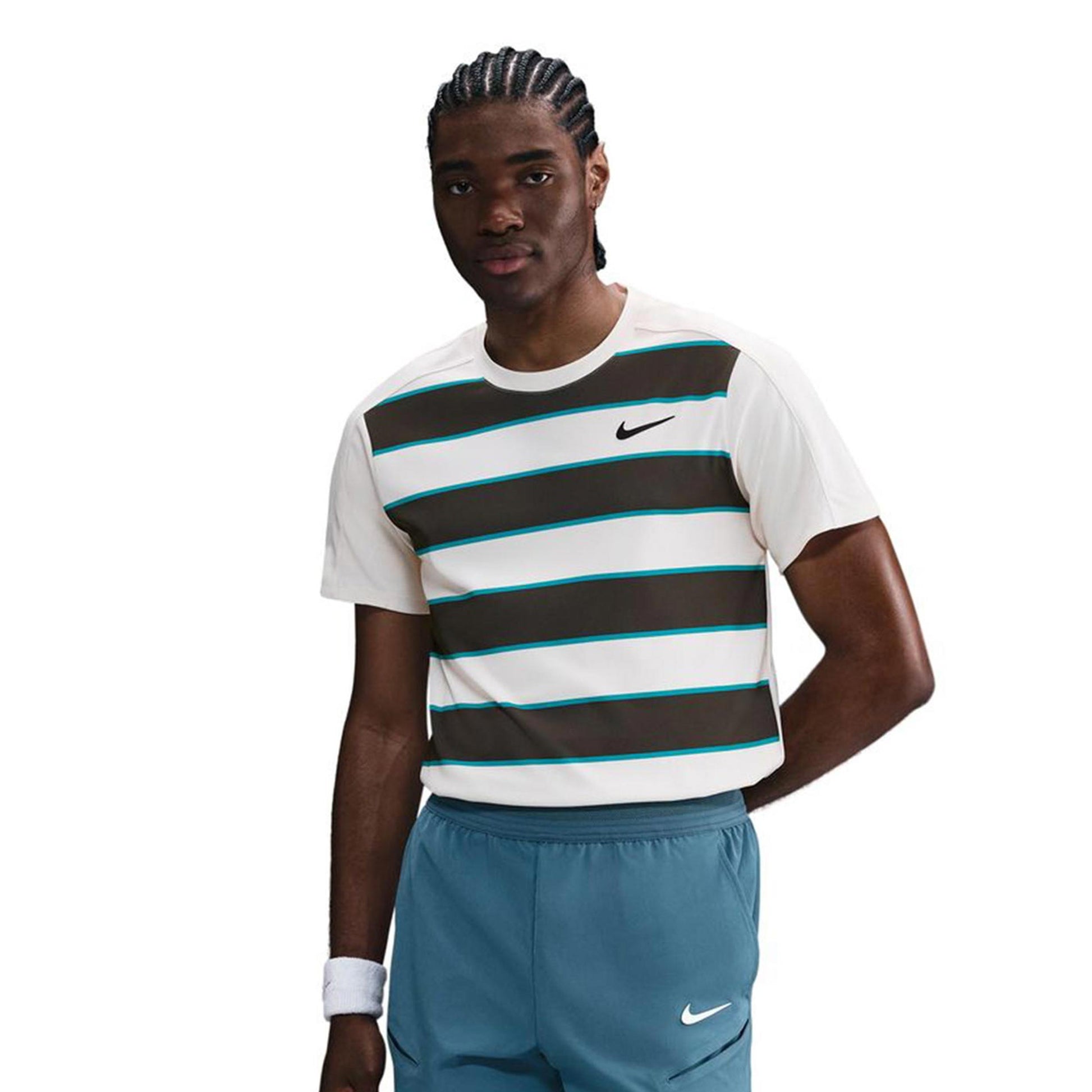 Nike Court Dri-Fit Advantage Slam T-Shirt Men - cream, brown