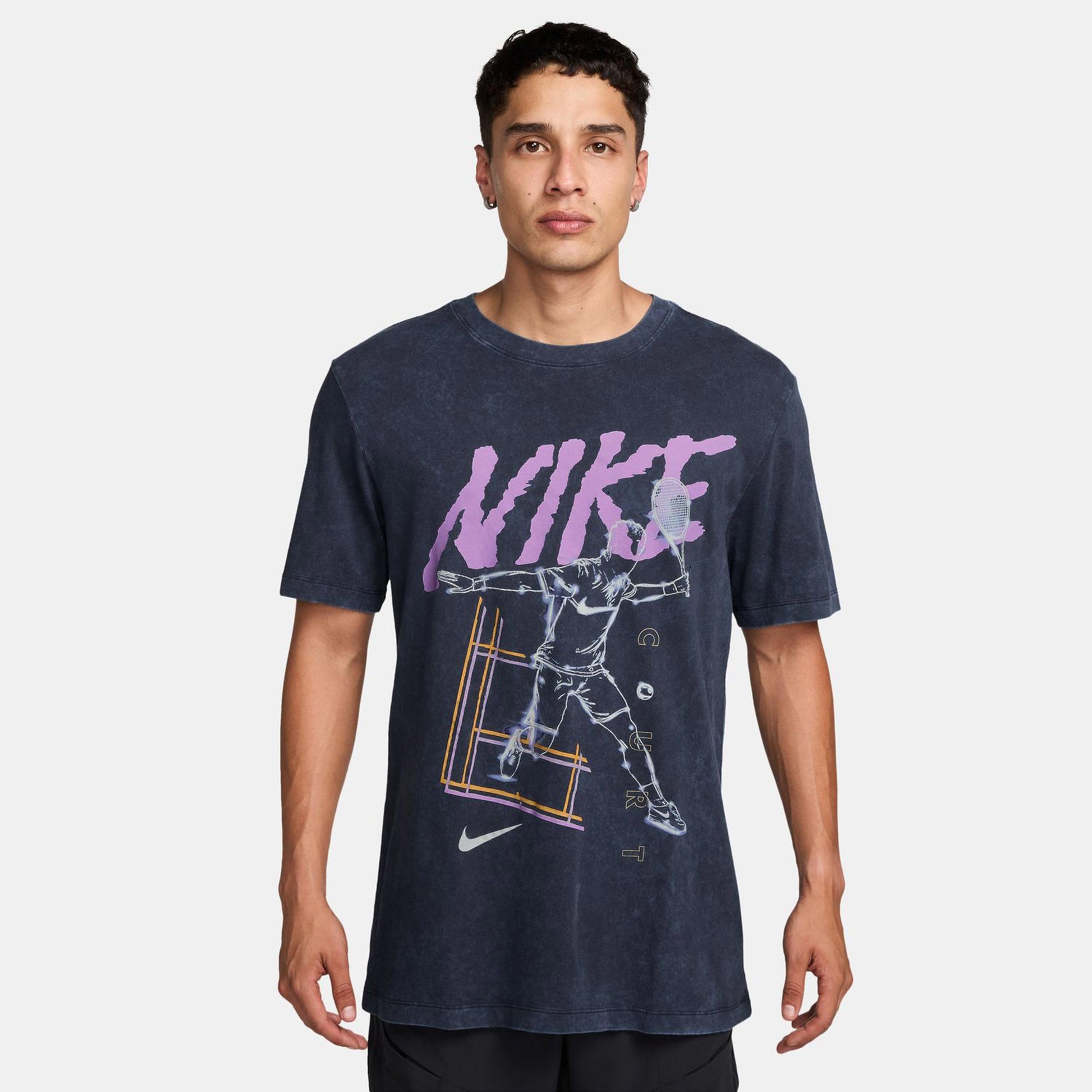 Nike Court T-Shirt Men-Dark Blue,Lilac