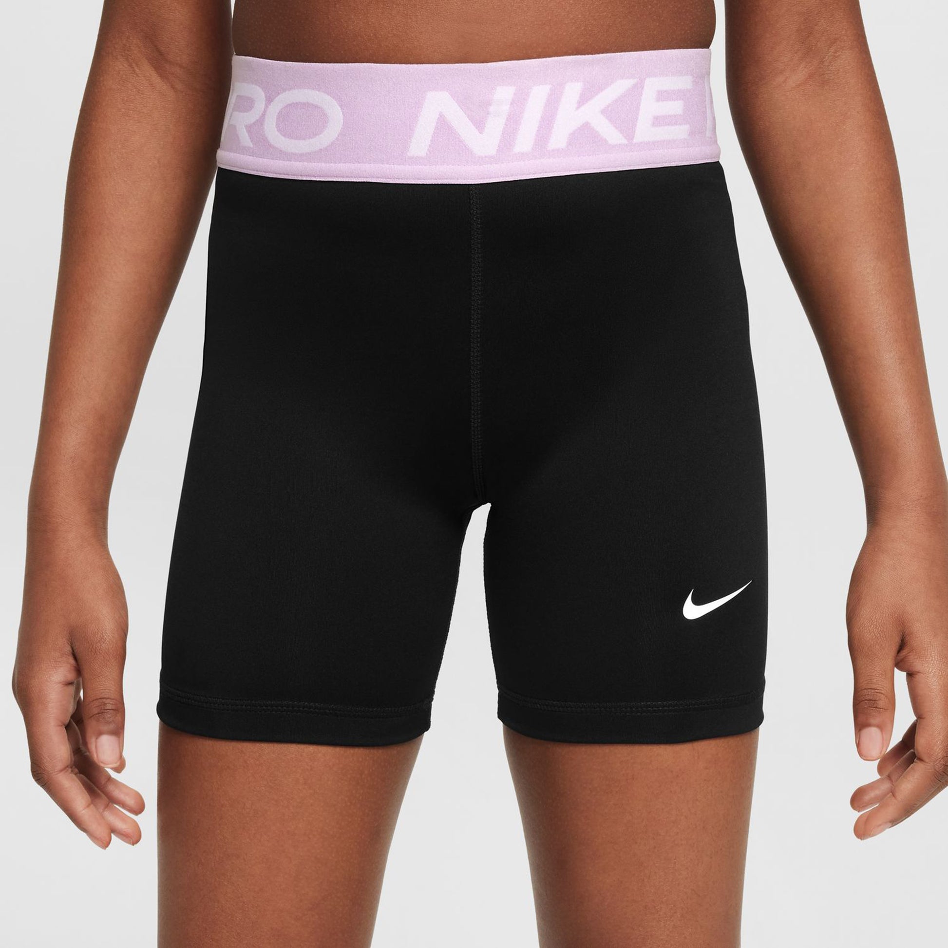 Nike Dri-Fit Big Kids 3in Shorts Girls - black, lilac