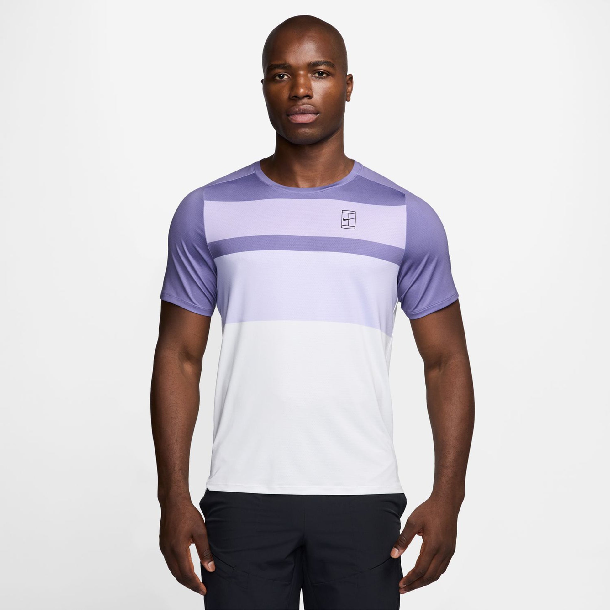 Nike Court Dri-FIT Advantage Print T-Shirt Men - lilac, white