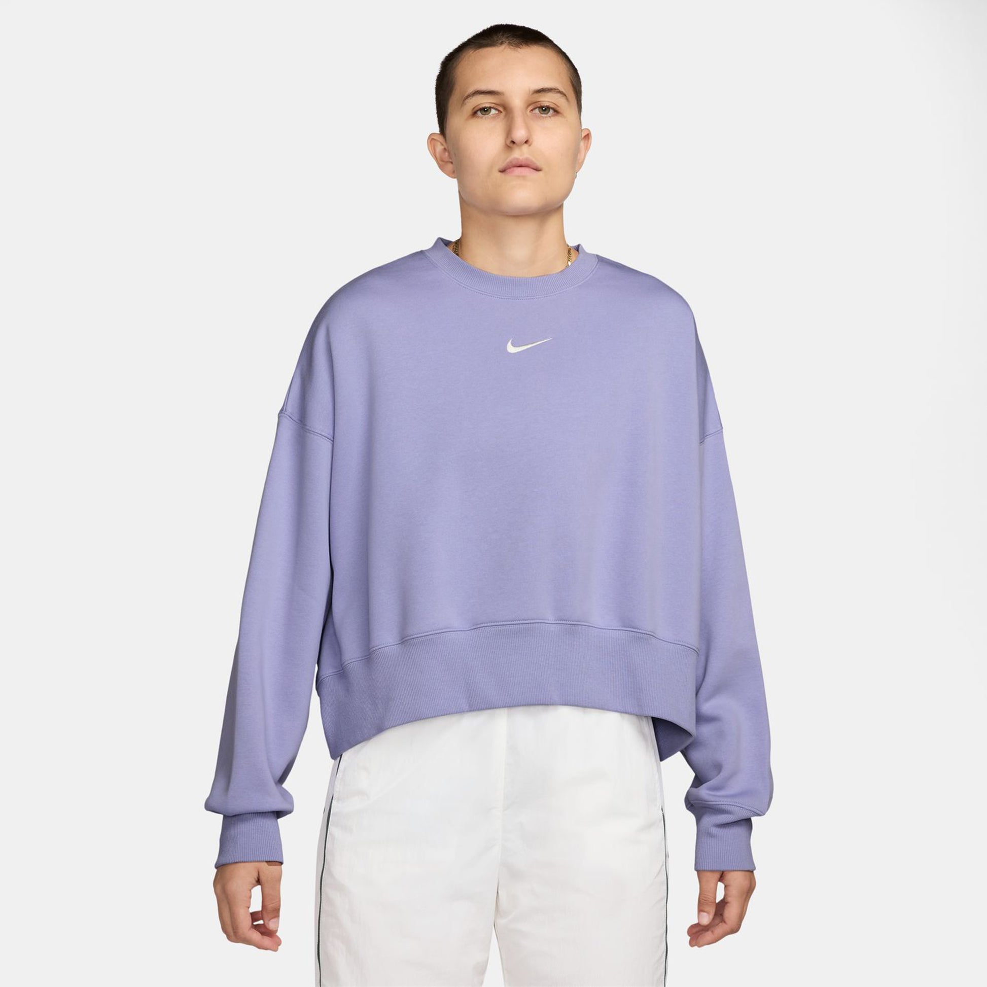 Nike Sportswear Phoenix Fleece Oversized Crew Sweatshirt Women-Lilac