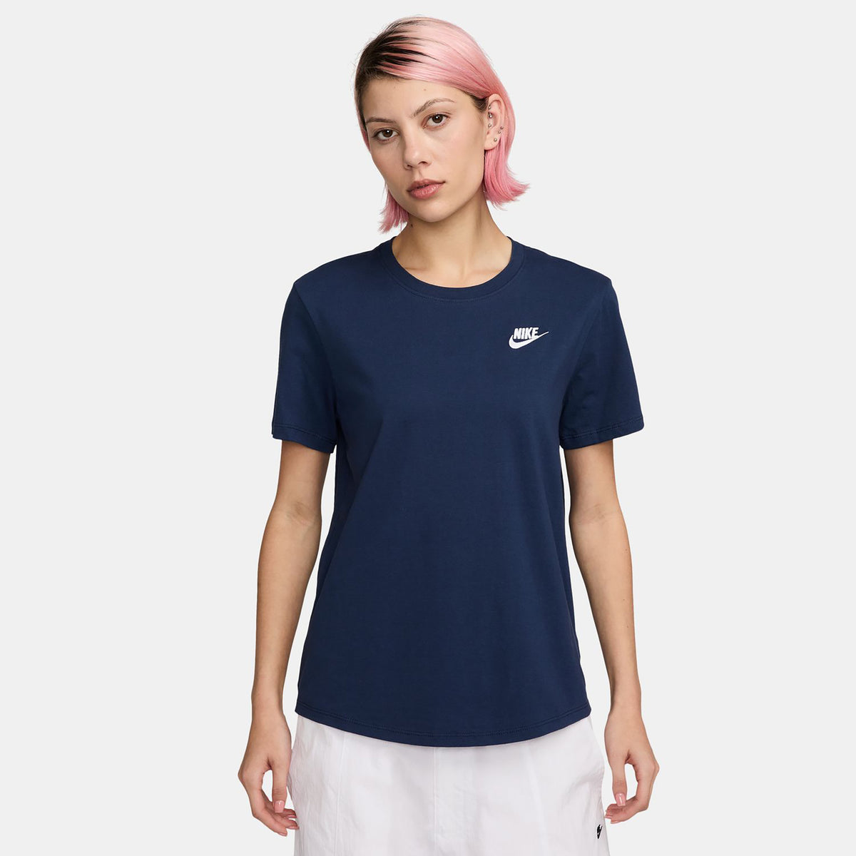 Nike Club T-Shirt Women-Dark Blue