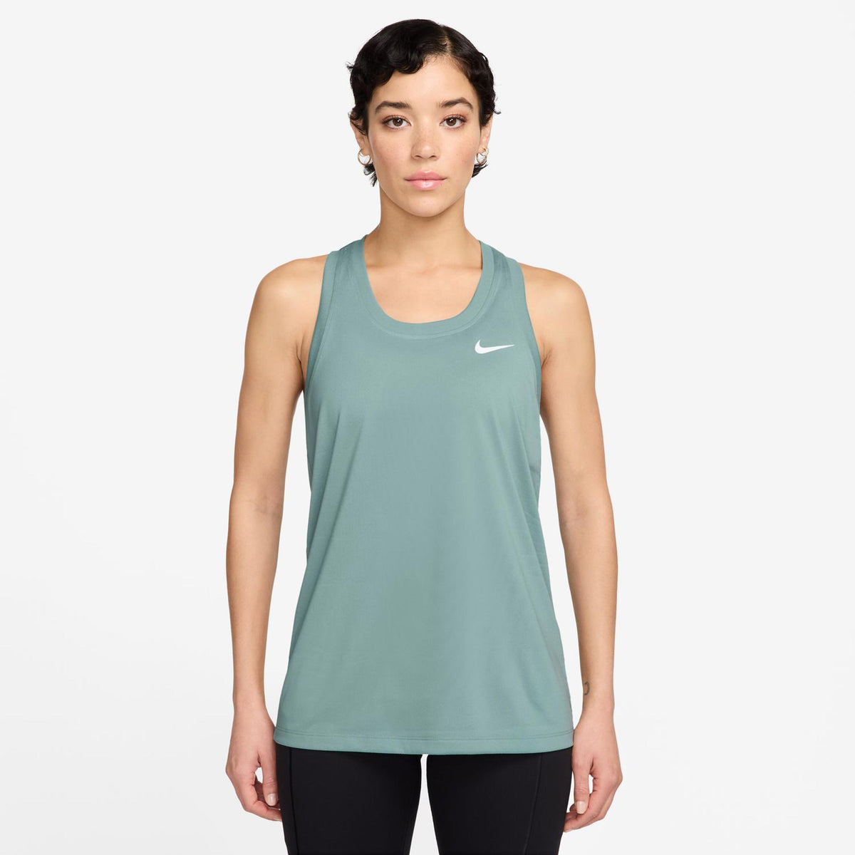 Nike Dri-Fit Racer Tank Top Women-Sage