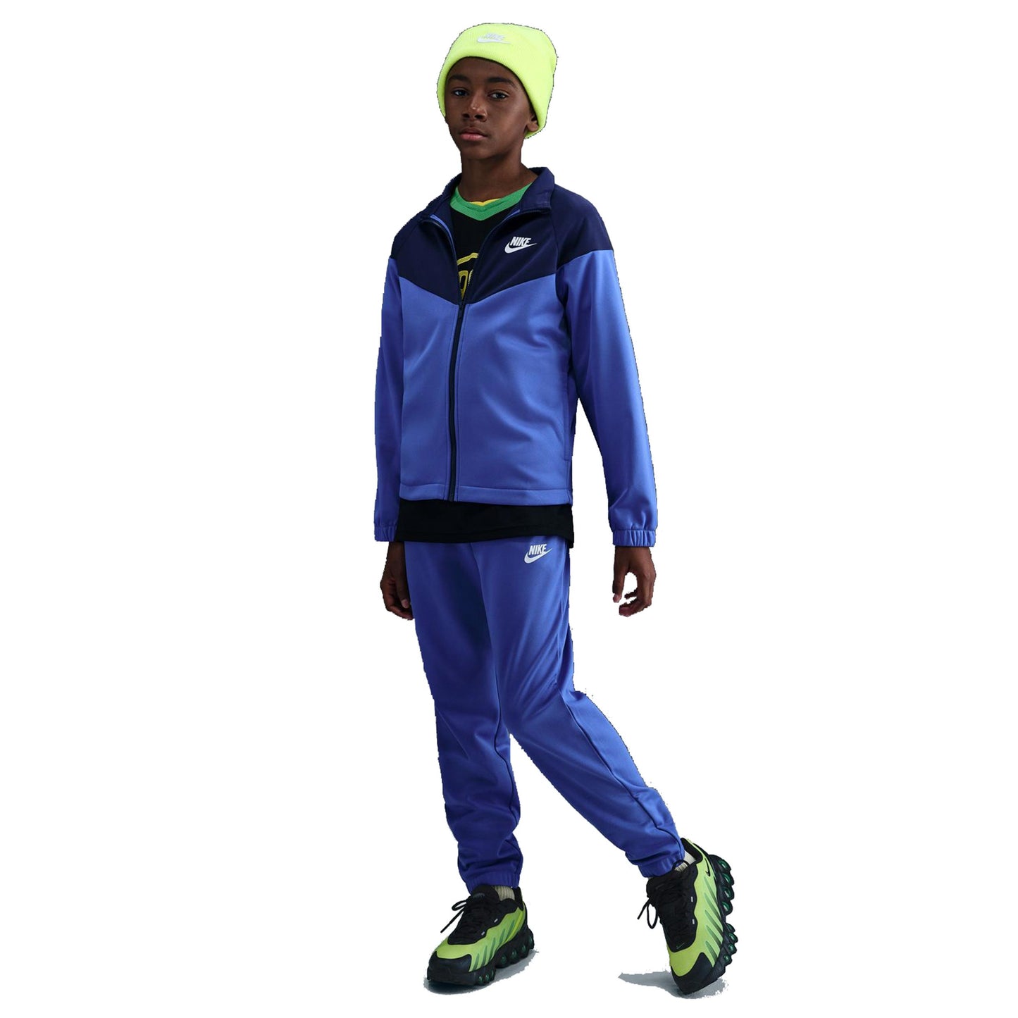 Nike Dri-Fit Full-Zip Tracksuit Kids-Blue,Blue-gray