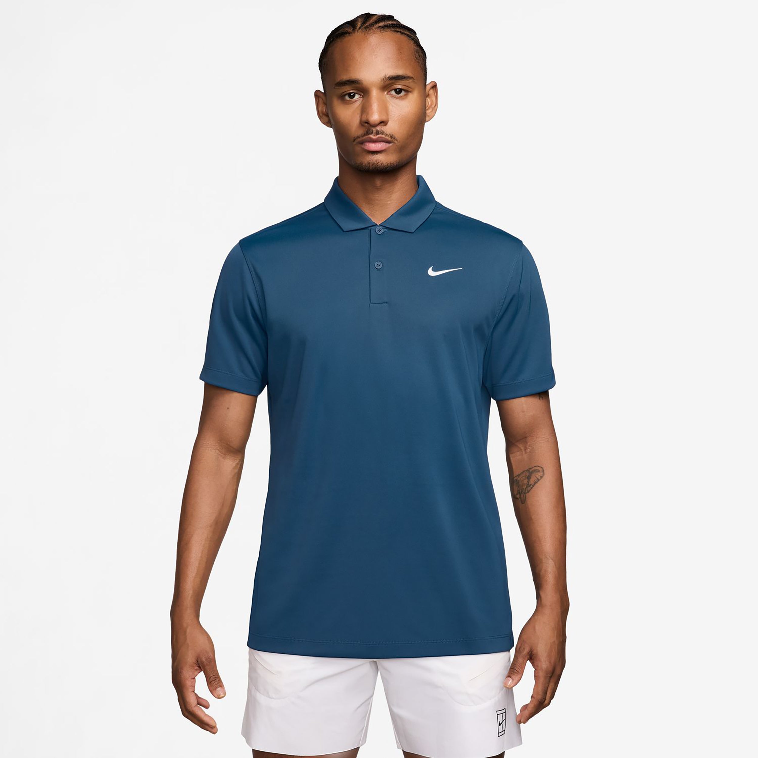 Nike Dri-Fit Victory Court Solid Polo Men - petrol, white