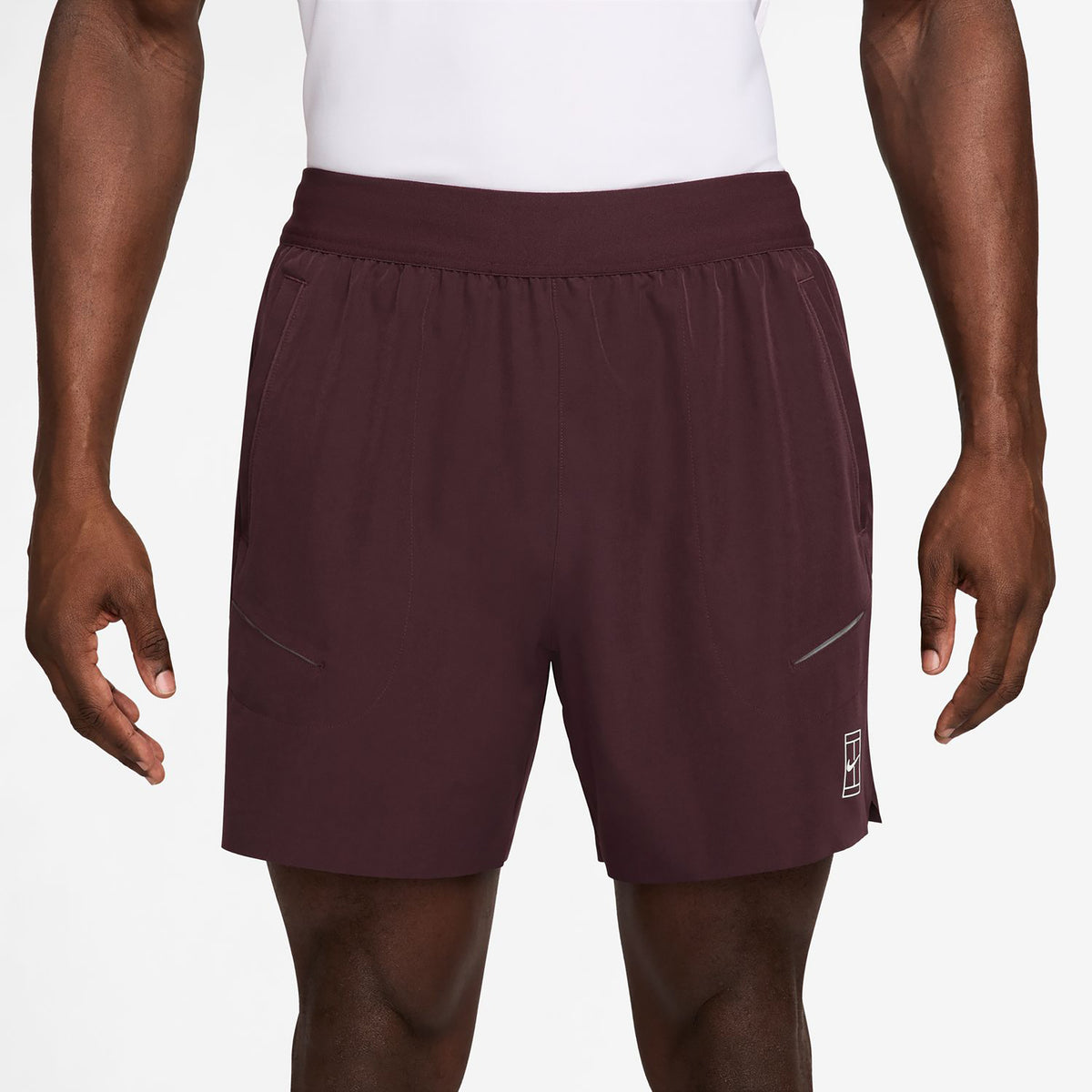 Nike Sinner Court Dri-FIT Advantage 6in Shorts Men - dark red, white