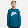 Club Fleece Crew Sweatshirt Kids - blue, white