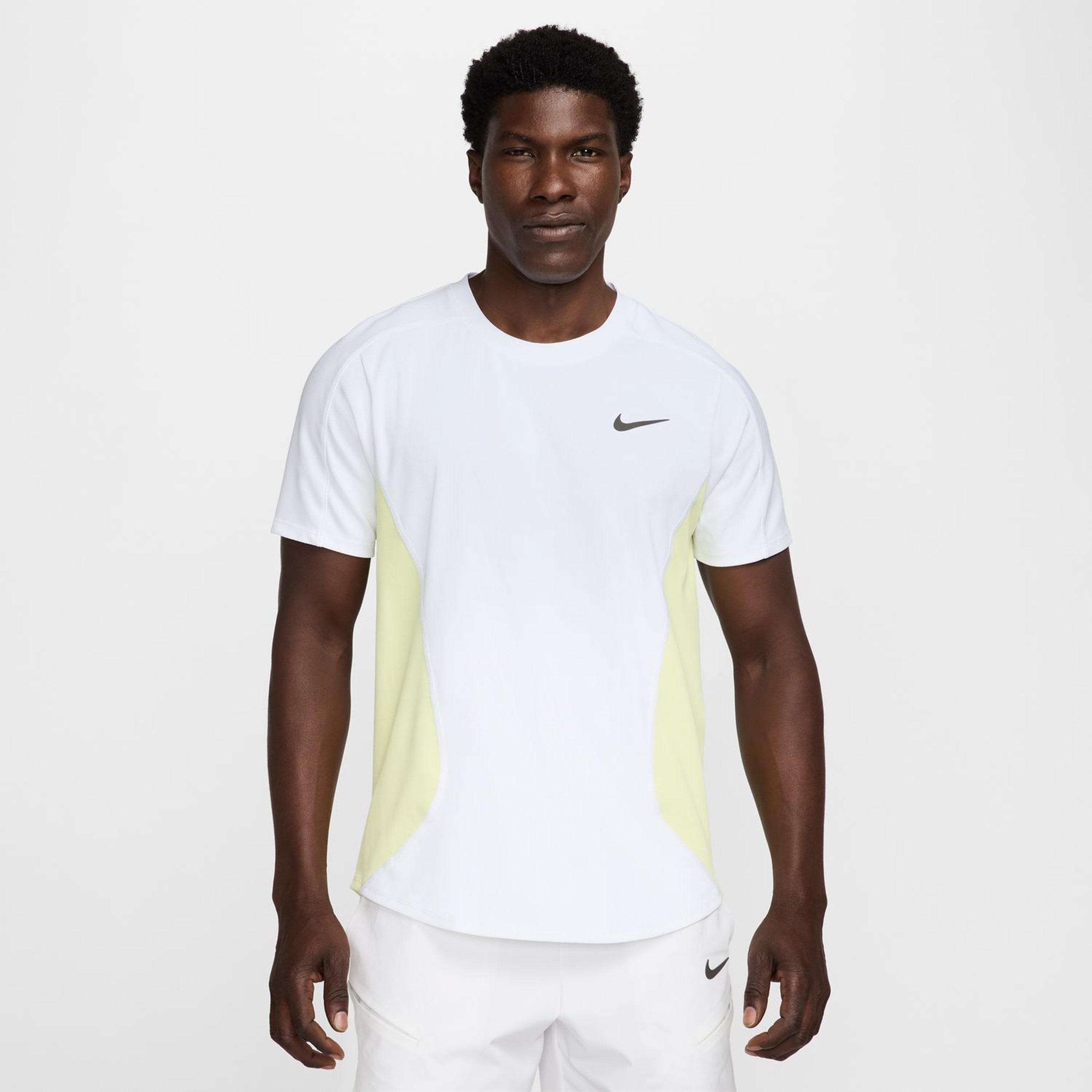 Court Dri-Fit Advantage Slam T-Shirt Men-White,Lime | Tennis-Point
