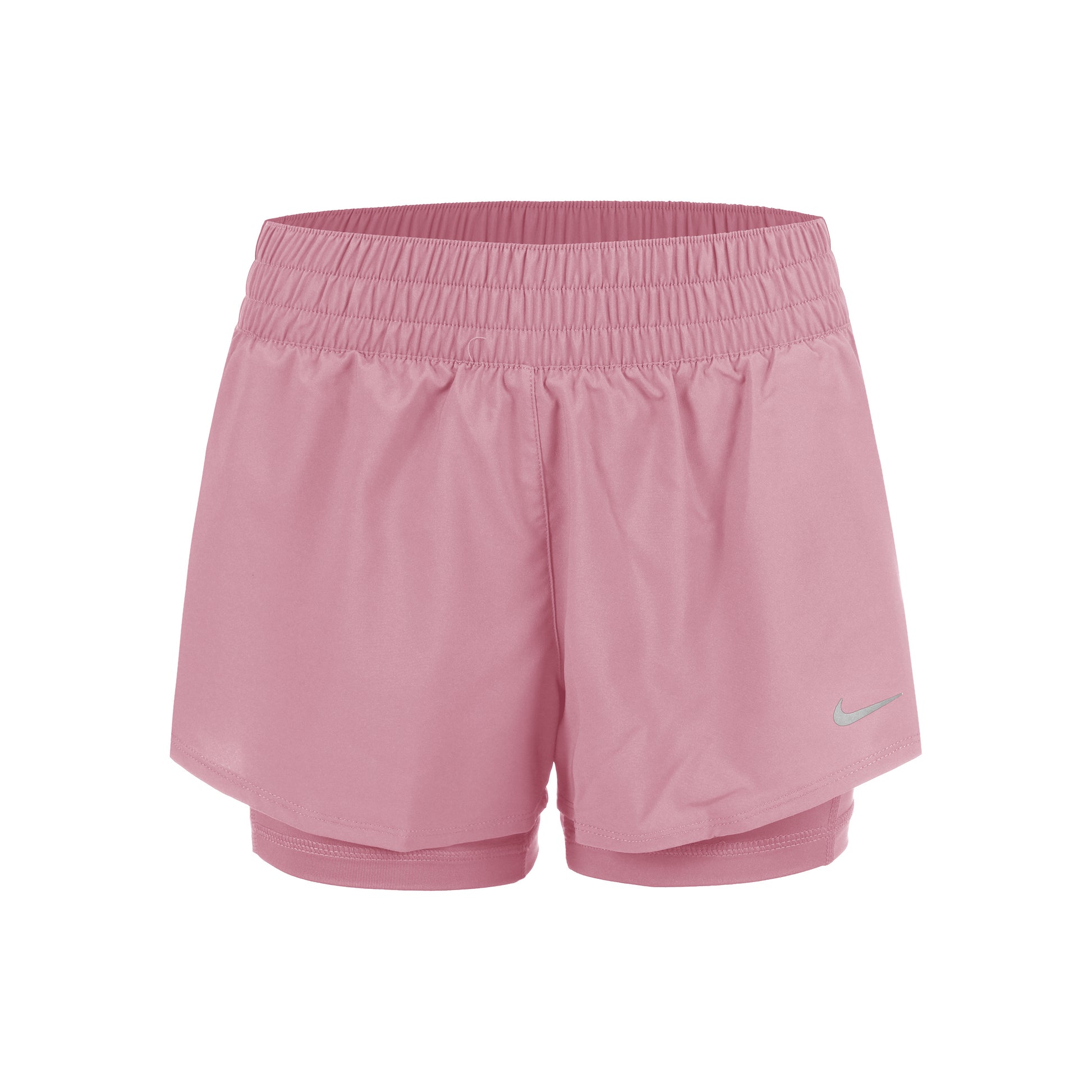 Nike Dri-Fit One Mid Rise 2in1 3in Shorts Women - antique pink, silver