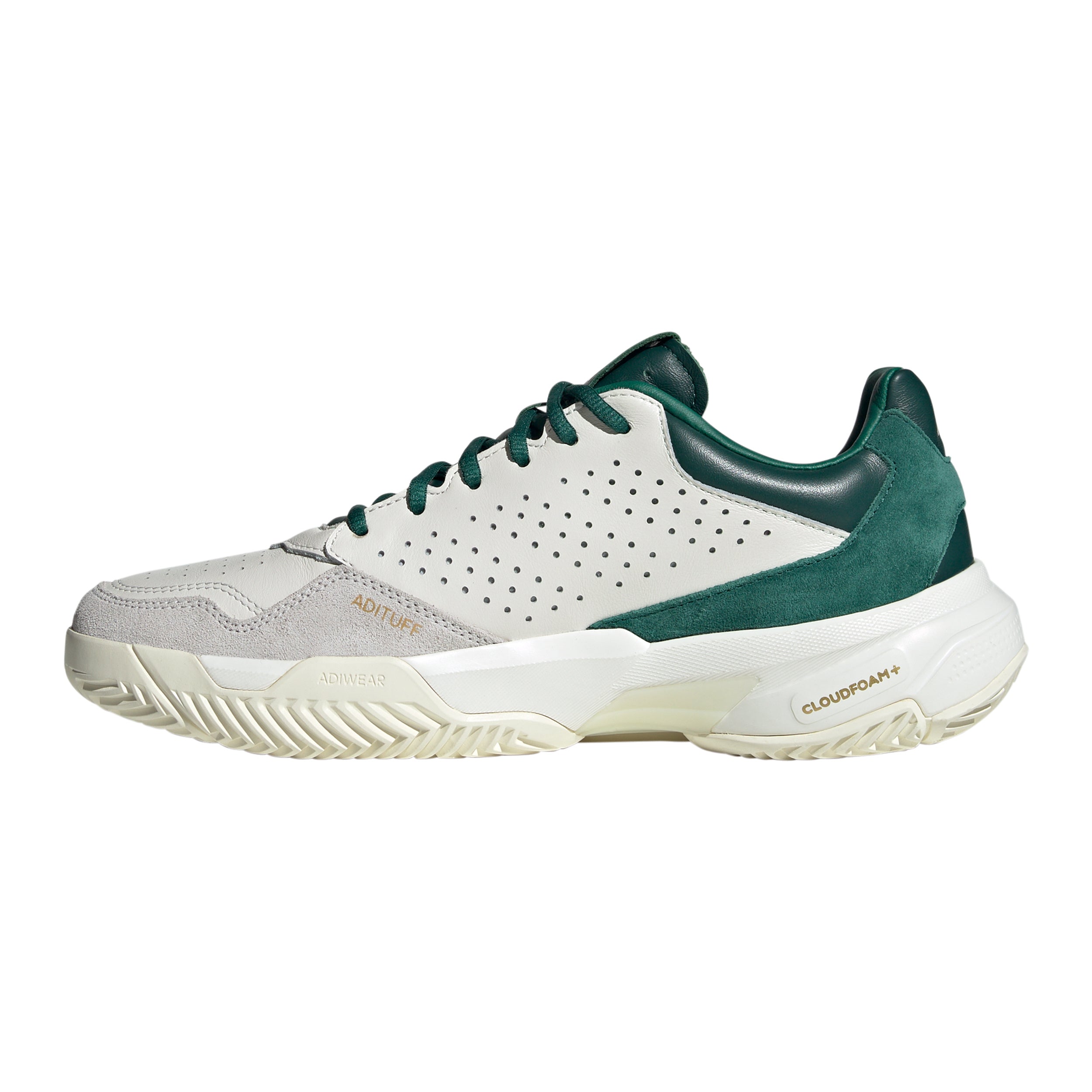 CourtJam Control 3 All court shoe Men - white, dark green | Tennis