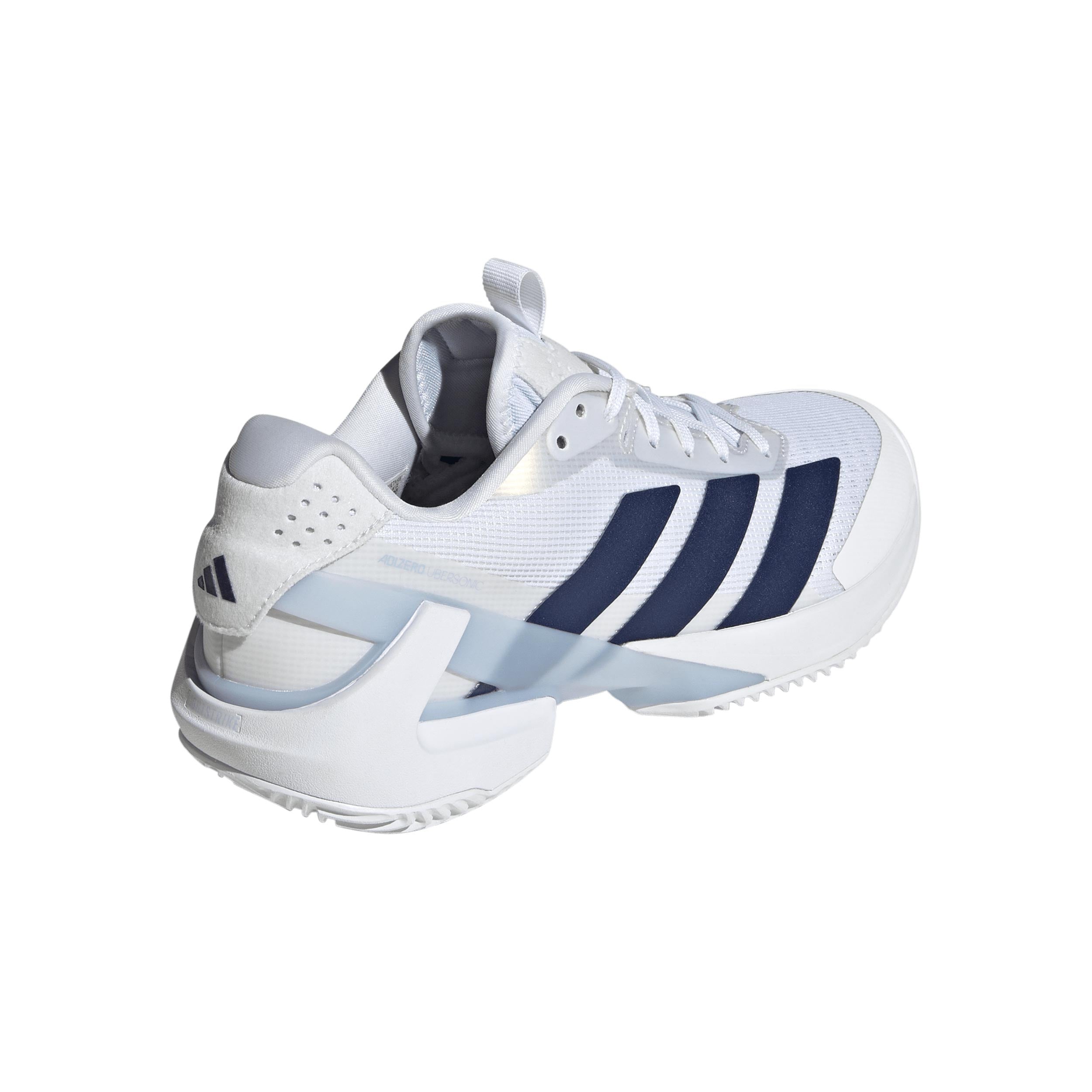 adizero Ubersonic 5 Clay court shoe Women - white, dark blue