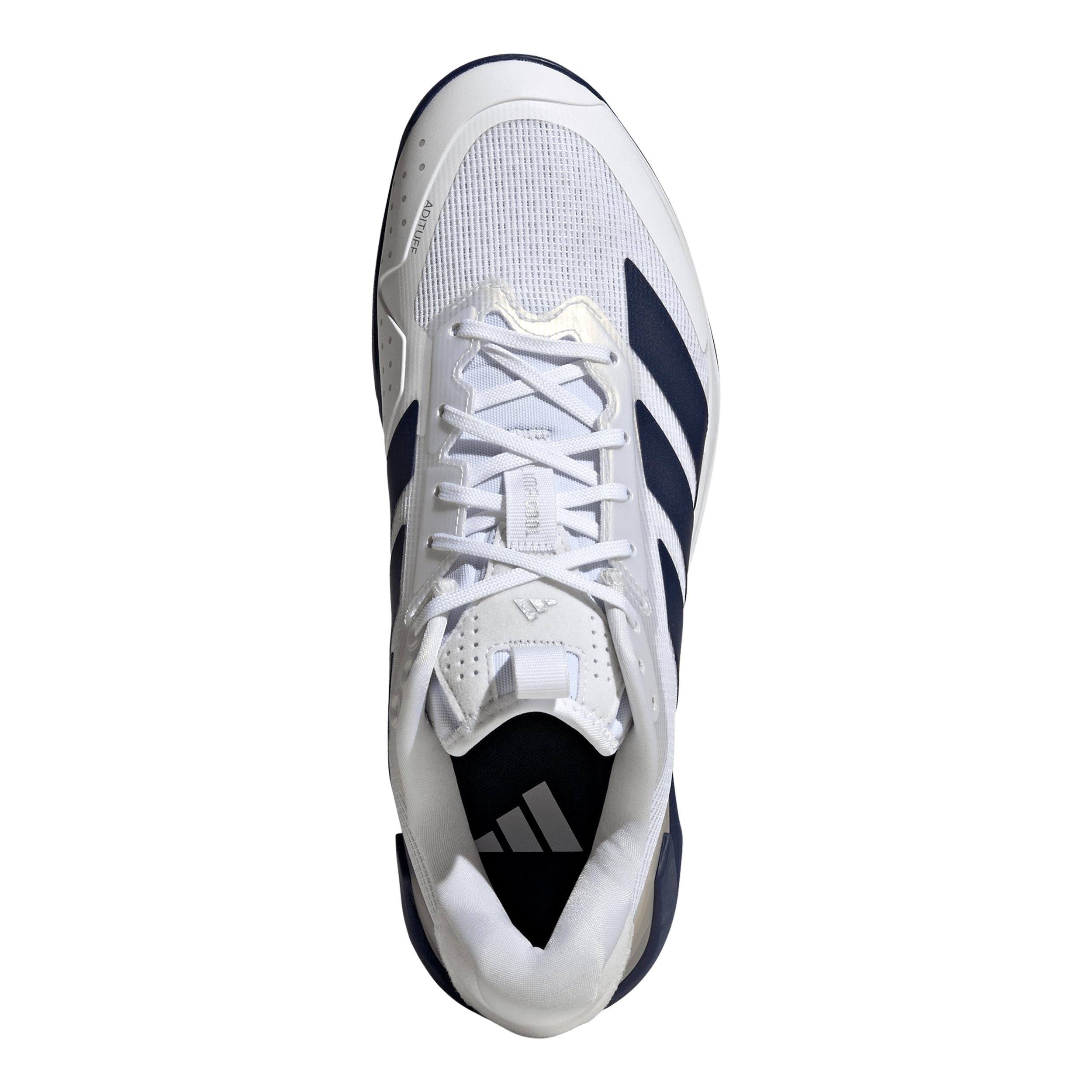 adizero Ubersonic 5 Clay court shoe Men - white, dark blue