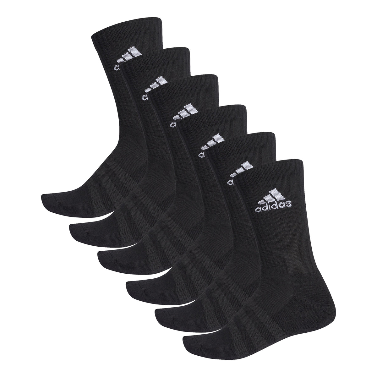 adidas Cush Crew Sports socks 6 Pack Unisex - black, white
