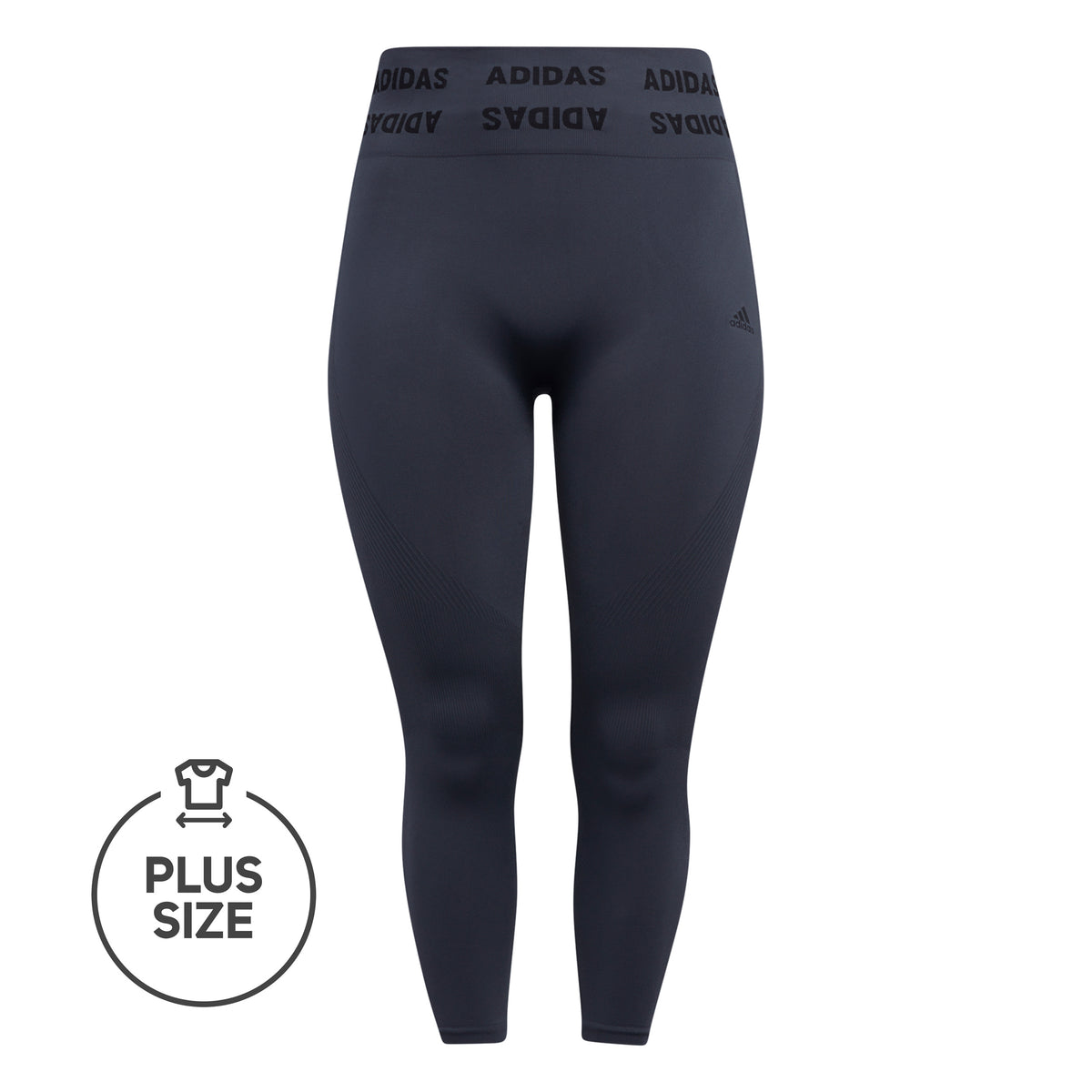 adidas Aeroknit Plus Size Tight Women - dark grey, black