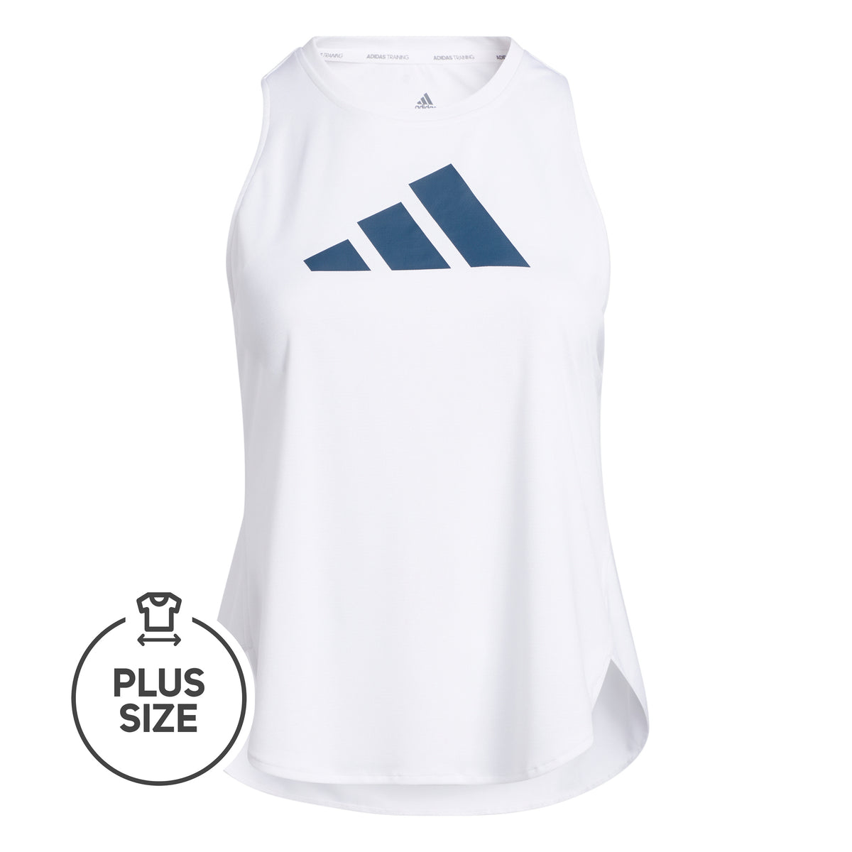 adidas Badge of Sport Logo Plus Size Tank top Women - white, blue