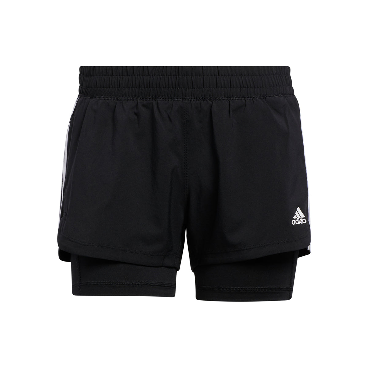 adidas Pacer 3 Stripes 2in1 Shorts Women - black, white