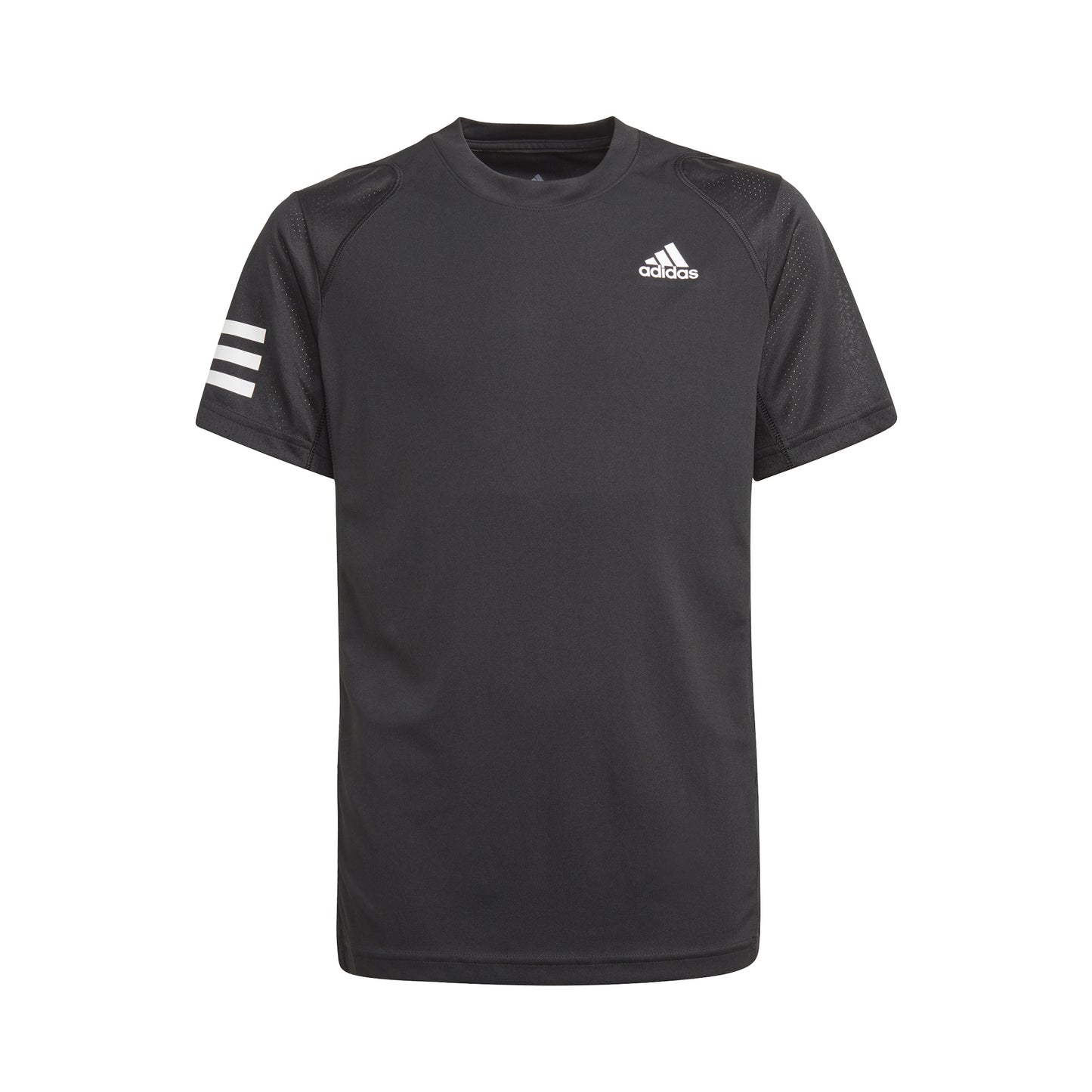 adidas Club 3 Stripes T-Shirt Boys - black, white