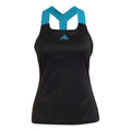 Primeblue Y- Tank top Women - black, turquoise