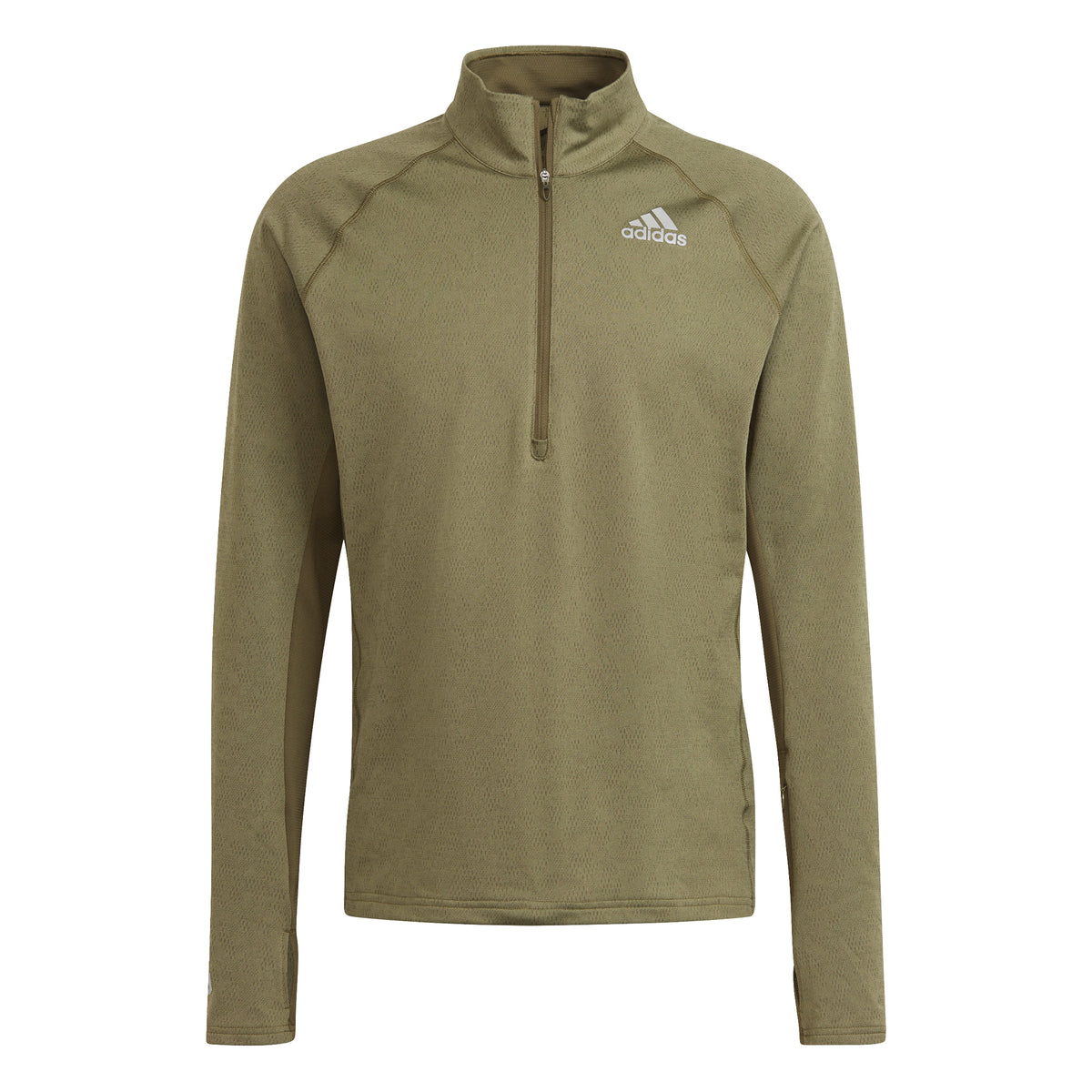 adidas Half-Zip Long sleeve Men - olive,