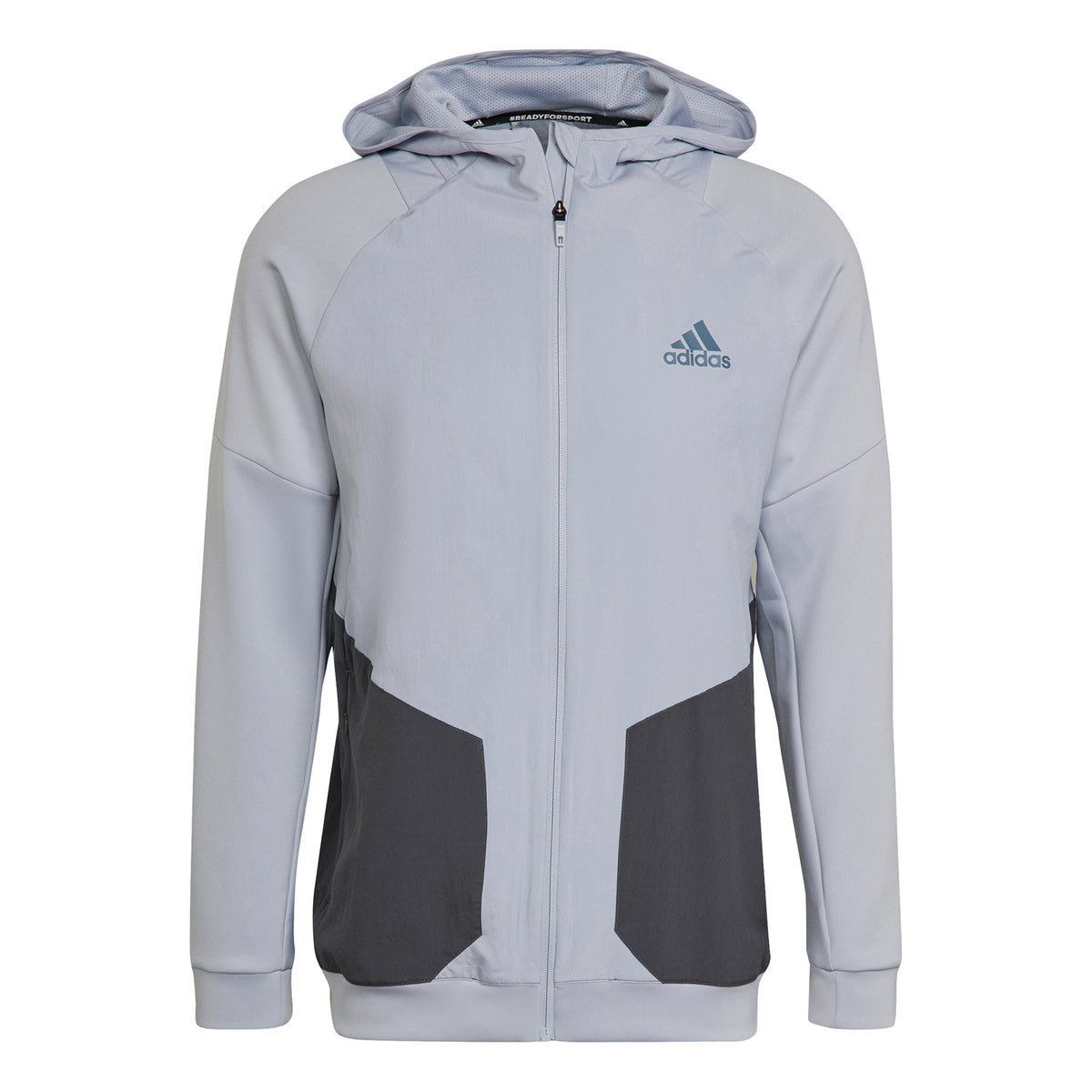 adidas Training Zip Hoodie Men - silver, grey