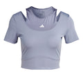 HIIT AEROREADY Crop Training T-Shirt Women - grey,