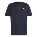 Essentials Single Jersey Embroidered Small Logo T-Shirt Men-Dark Blue