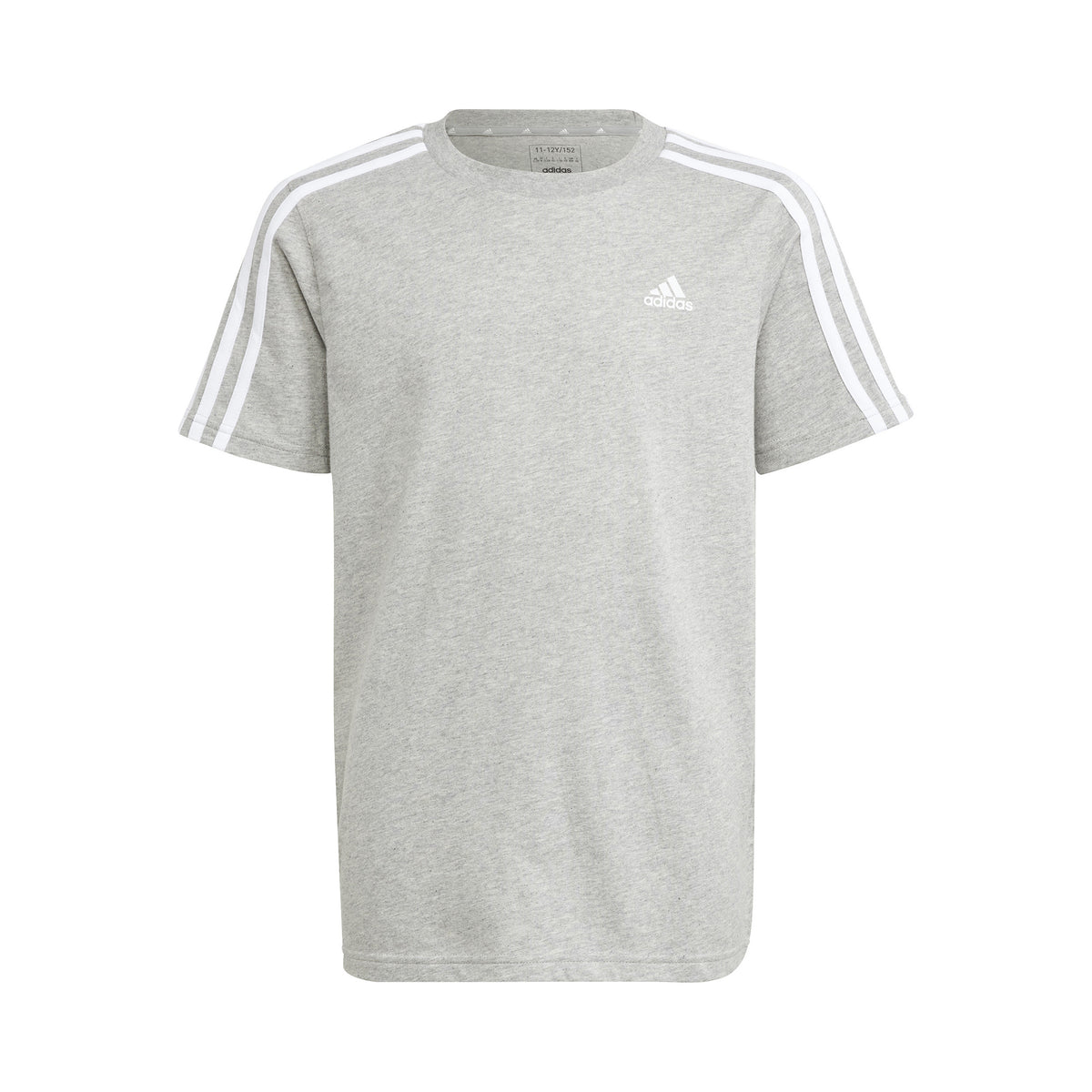 adidas 3Stripes T-Shirt Boys - lightgrey, white