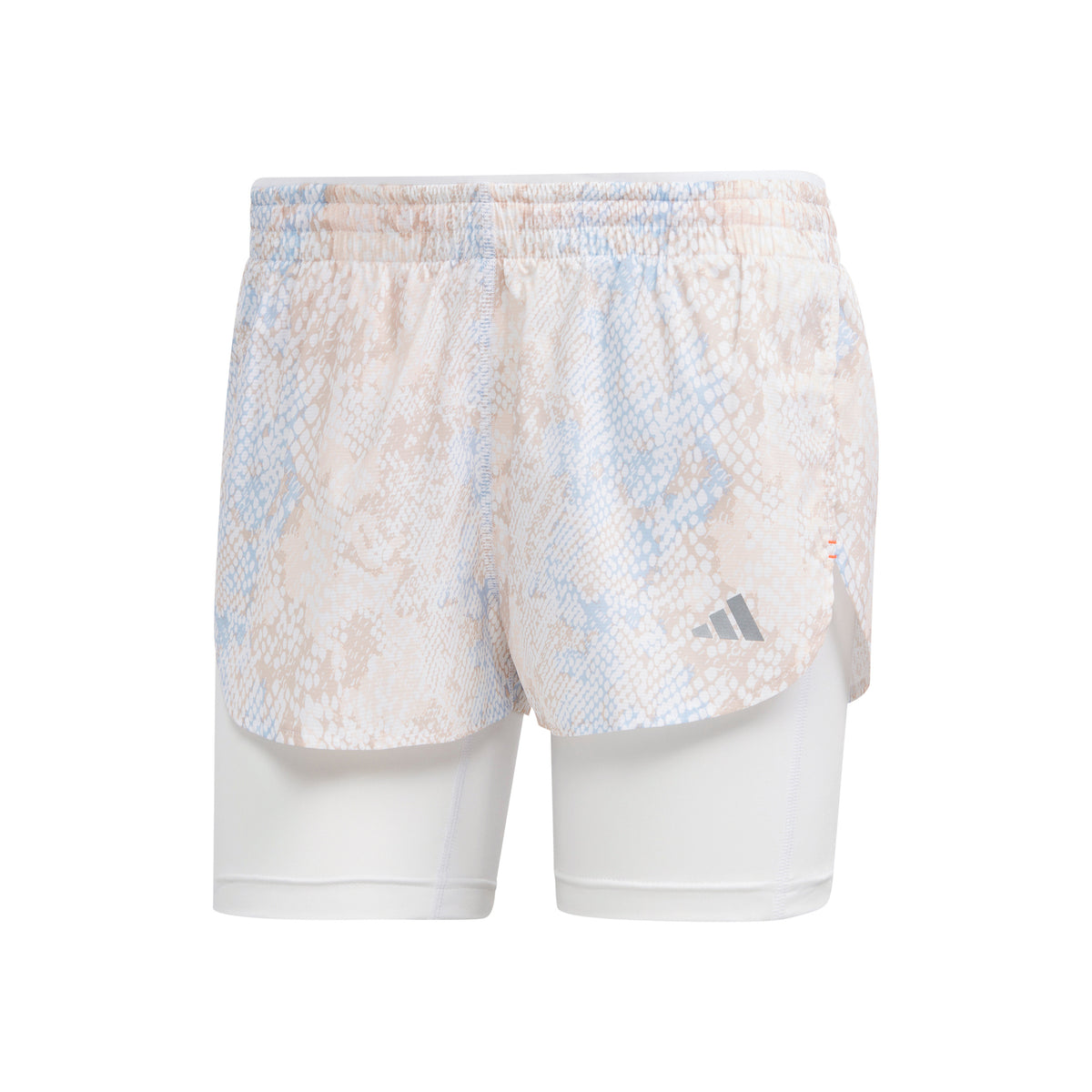 adidas Fast 2in1 All Over Print Shorts Women - white, grey