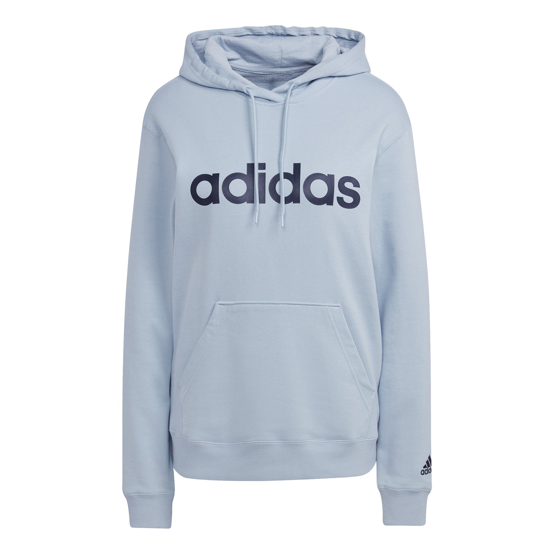 adidas Linear French Terry Hoody Women - blue grey, dark blue