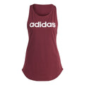 Linear Tank top Women - dark red, white