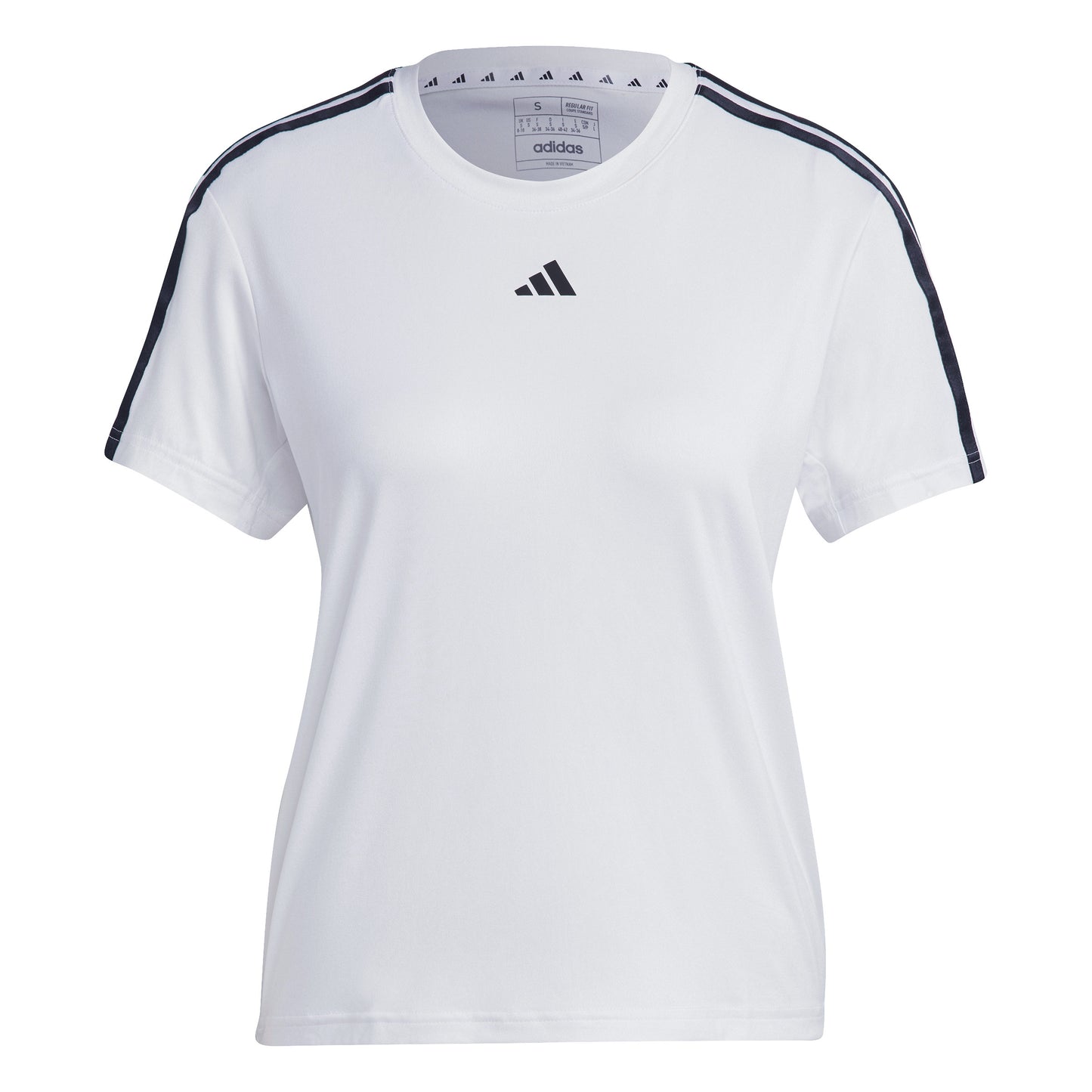 adidas Essentials 3 Stripes T-Shirt Women - white, black