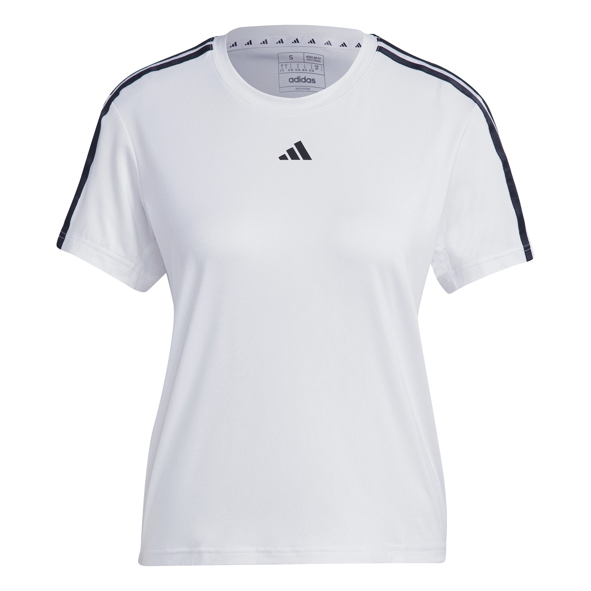 adidas Essentials 3 Stripes T-Shirt Women - white, black