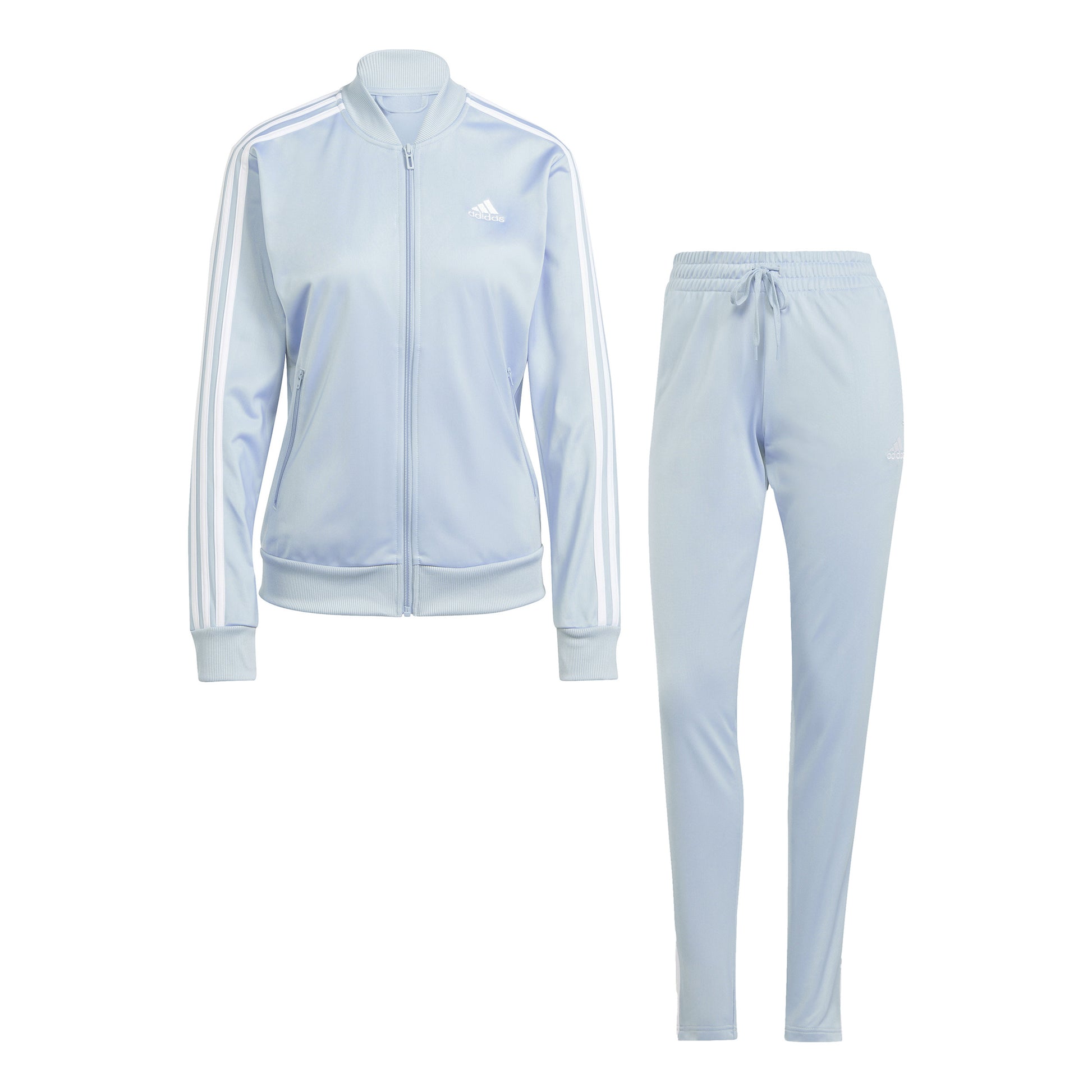 adidas 3Stripes Tracksuit Women - light blue, white
