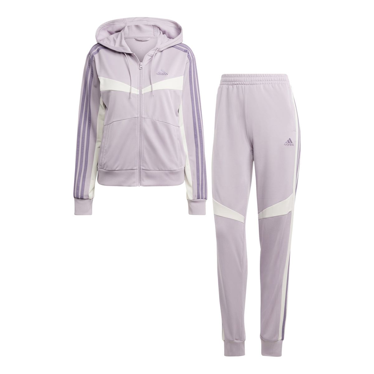 adidas Boldblock Tracksuit Women - lilac, white