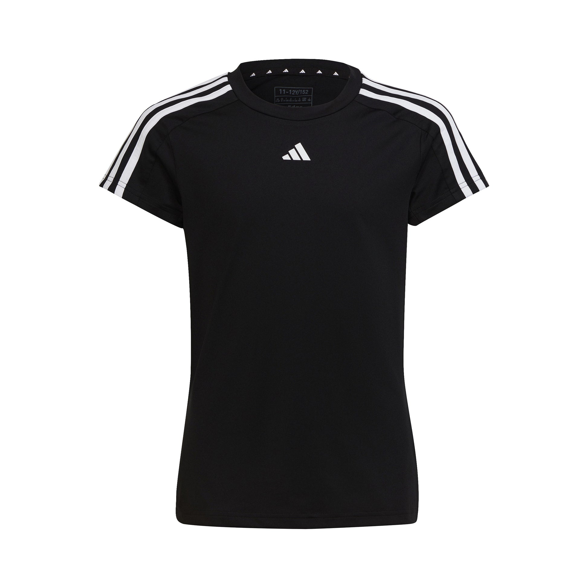 adidas 3Stripes T-Shirt Girls - black, white