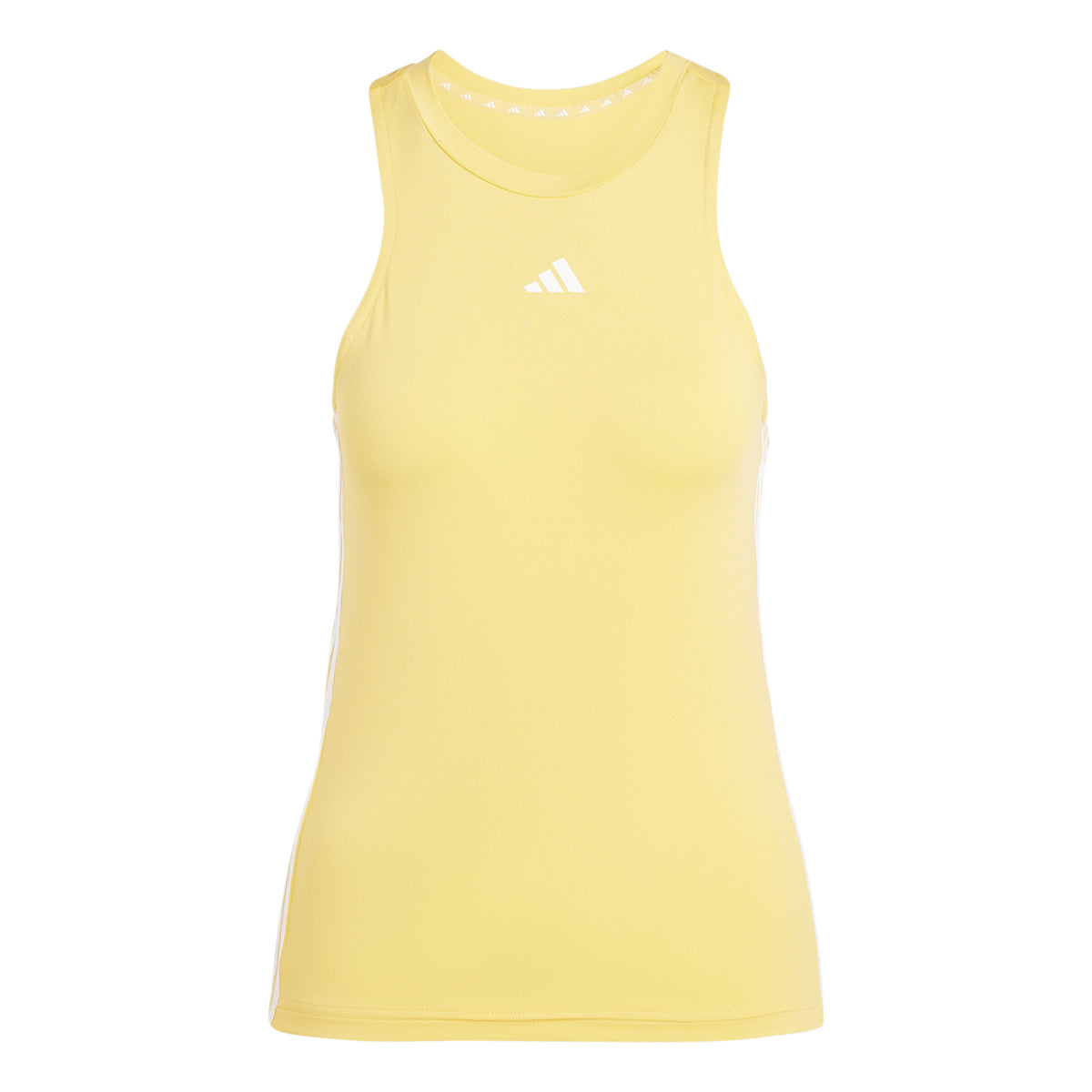 adidas Training Essential 3 Stripes Tank top Women - yellow, white