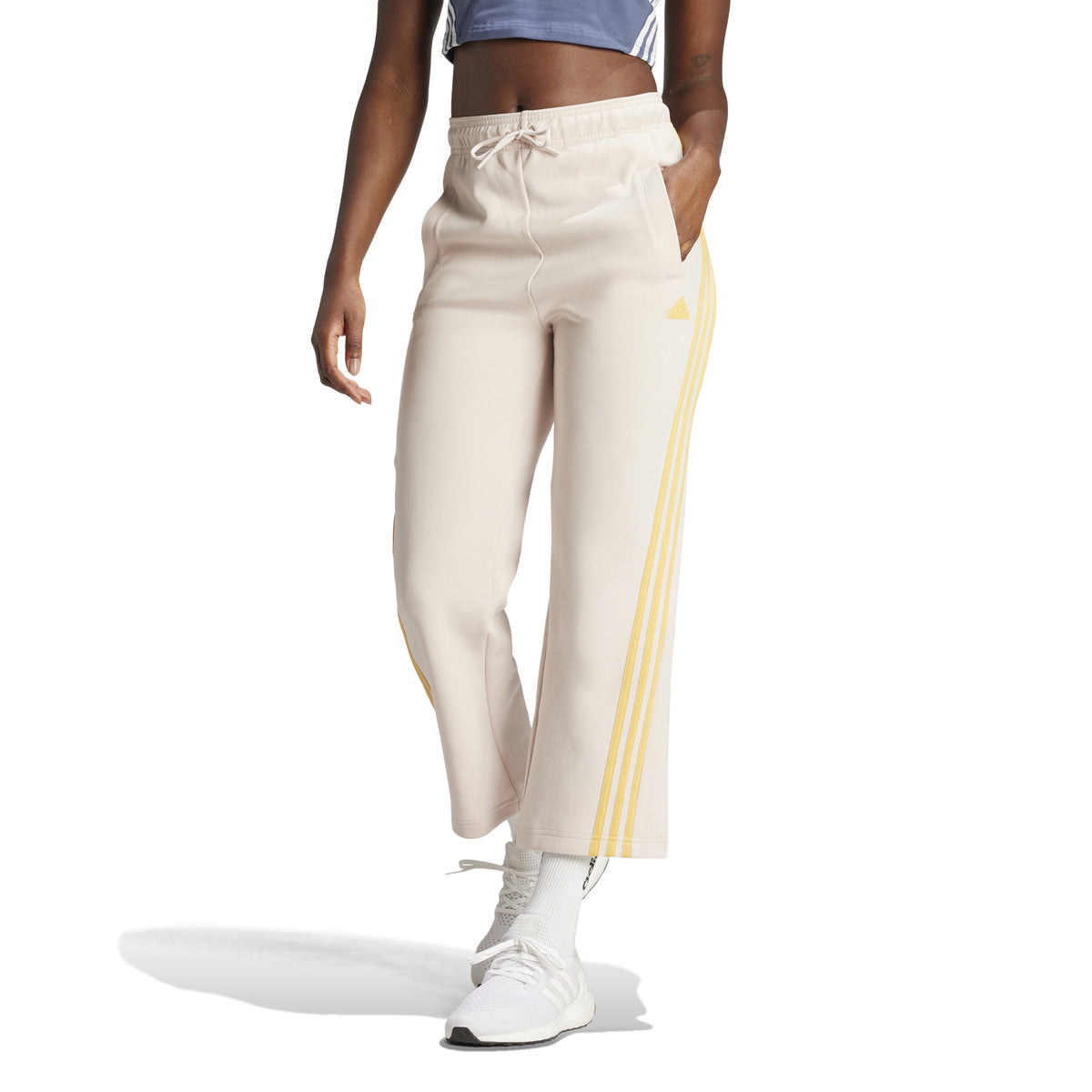adidas Future Icon 3 Stripes OH Training pants Women - beige, yellow