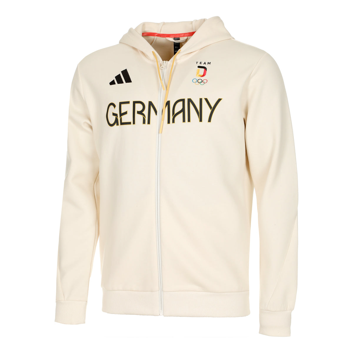 adidas Team Zip Hoodie Men - cream,