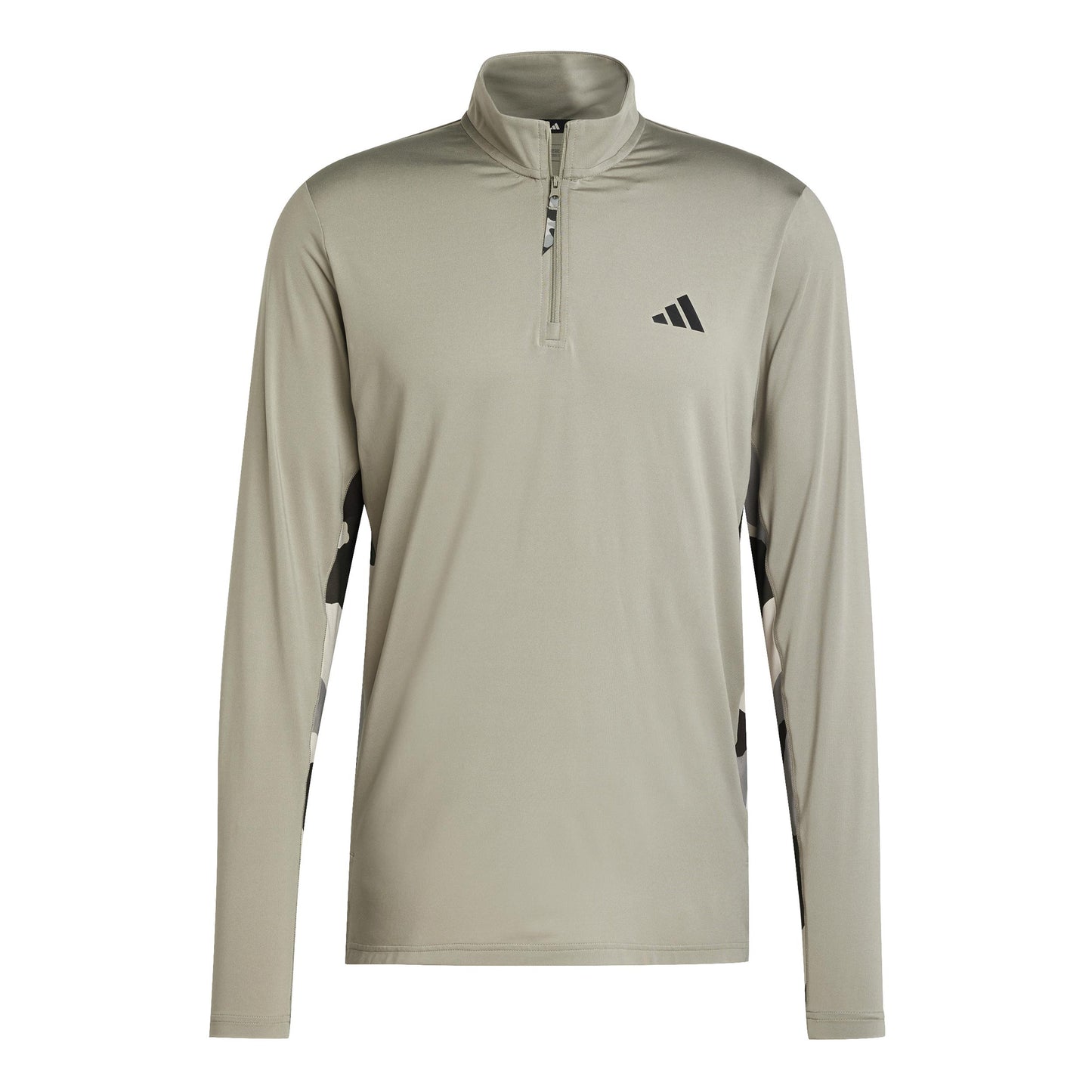 adidas Camo 1/4 Zip Long sleeve Men - olive,